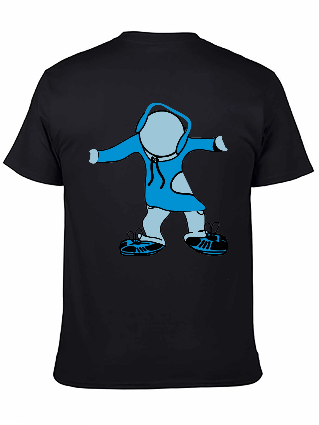 Cartoon Graphic Black T-Shirt