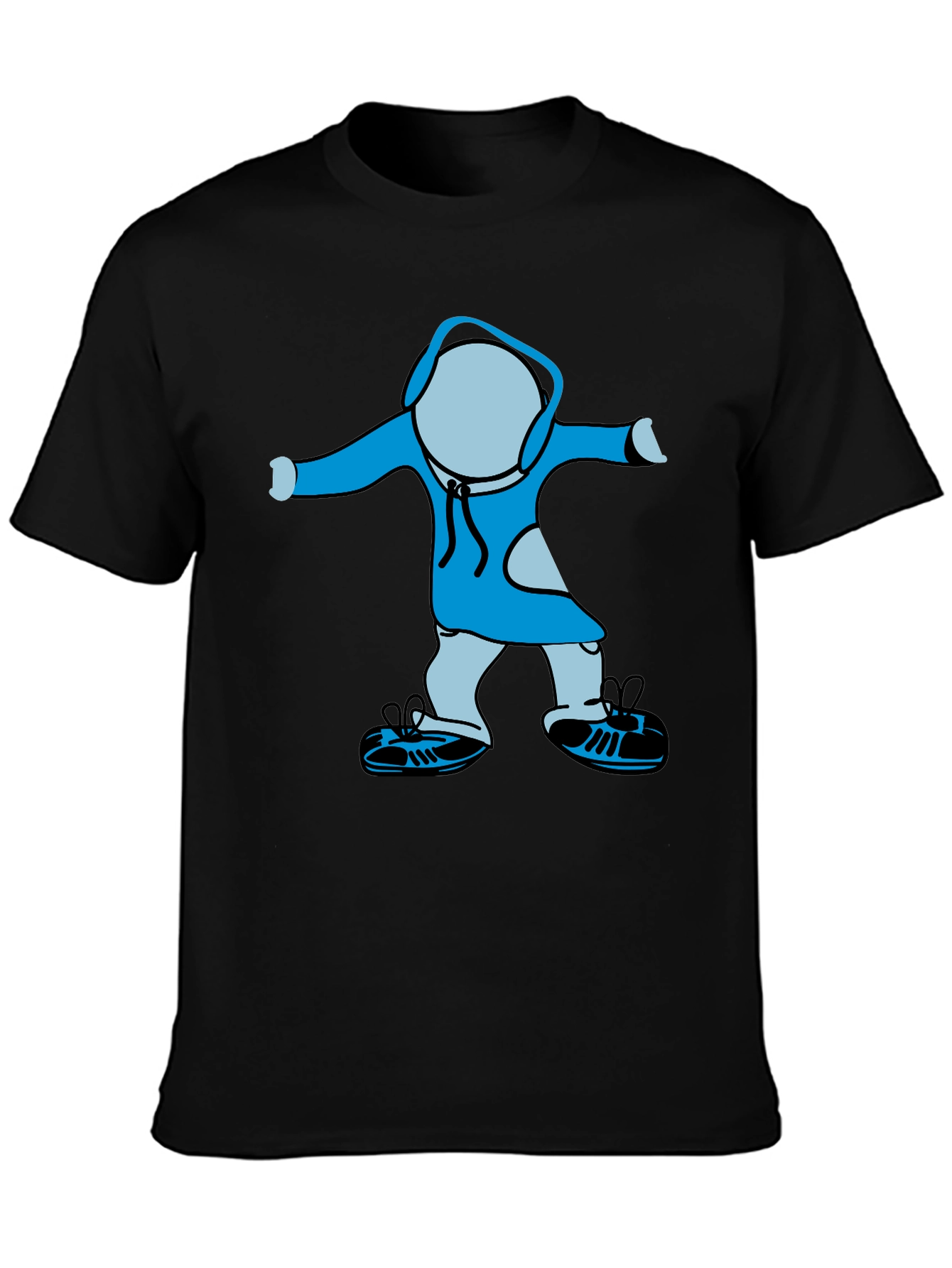 Cartoon Graphic Black T-Shirt