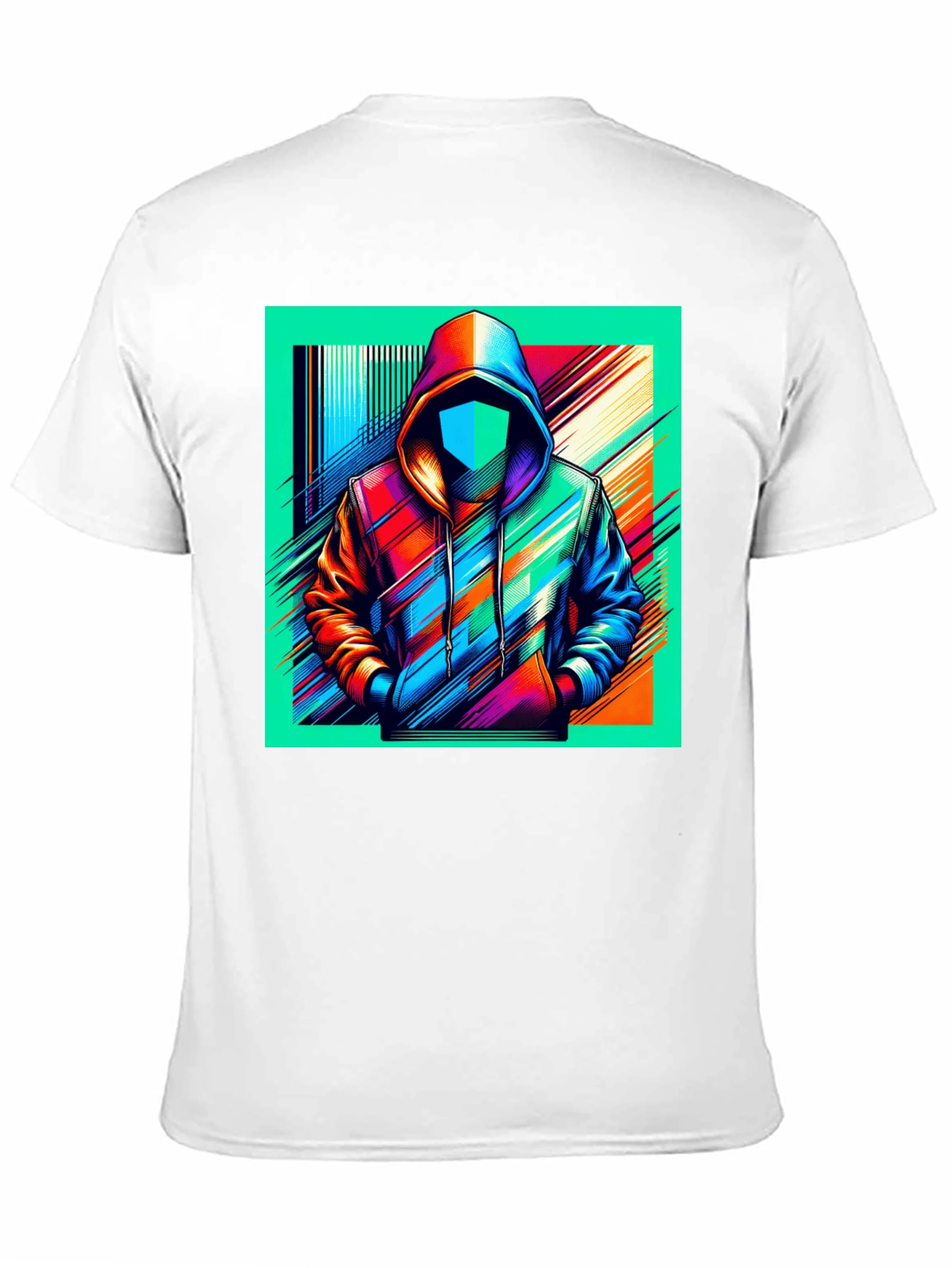 Abstract Hoodie Design Black T-Shirt