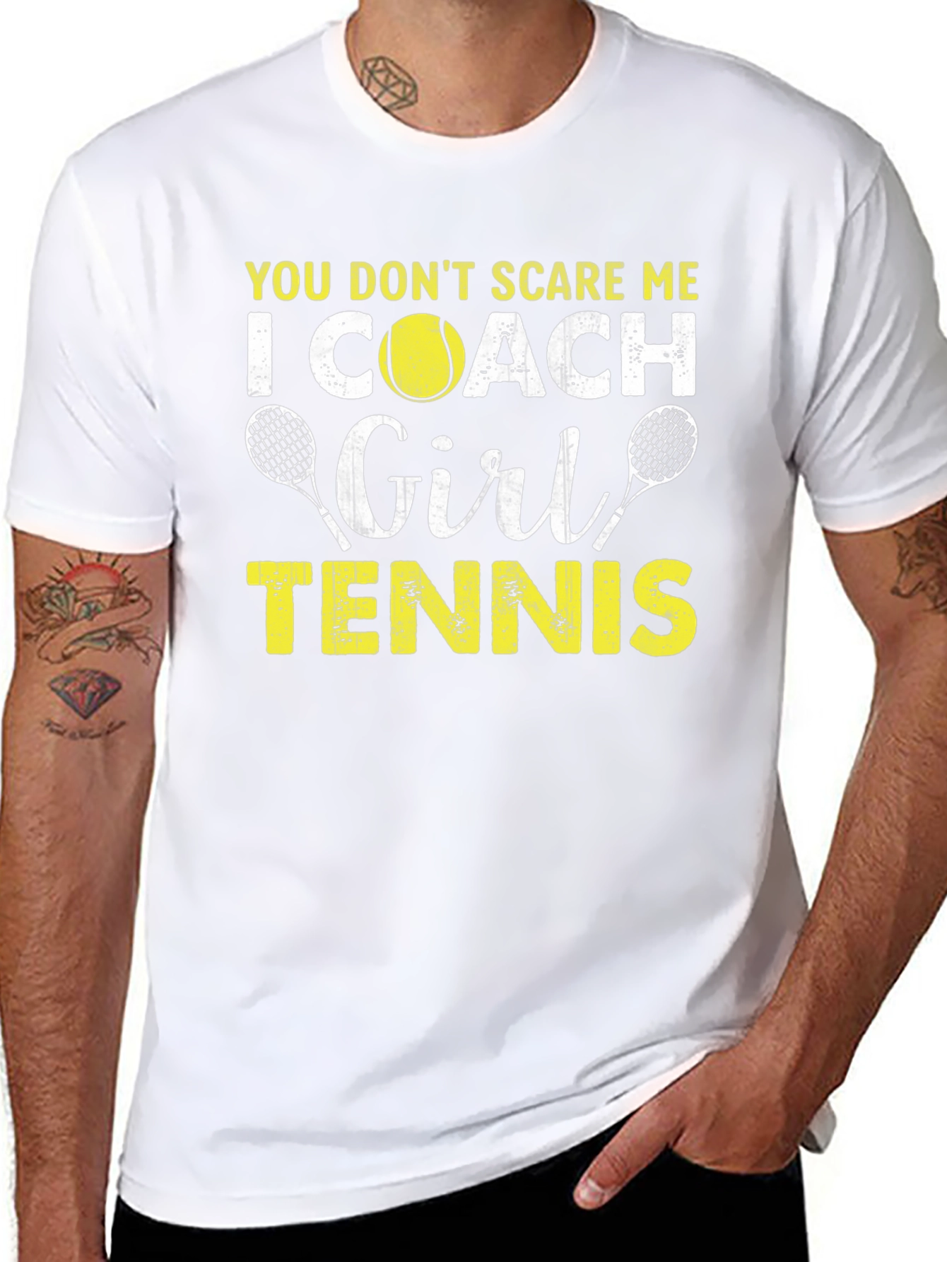 Funny Tennis Coach Graphic Tee