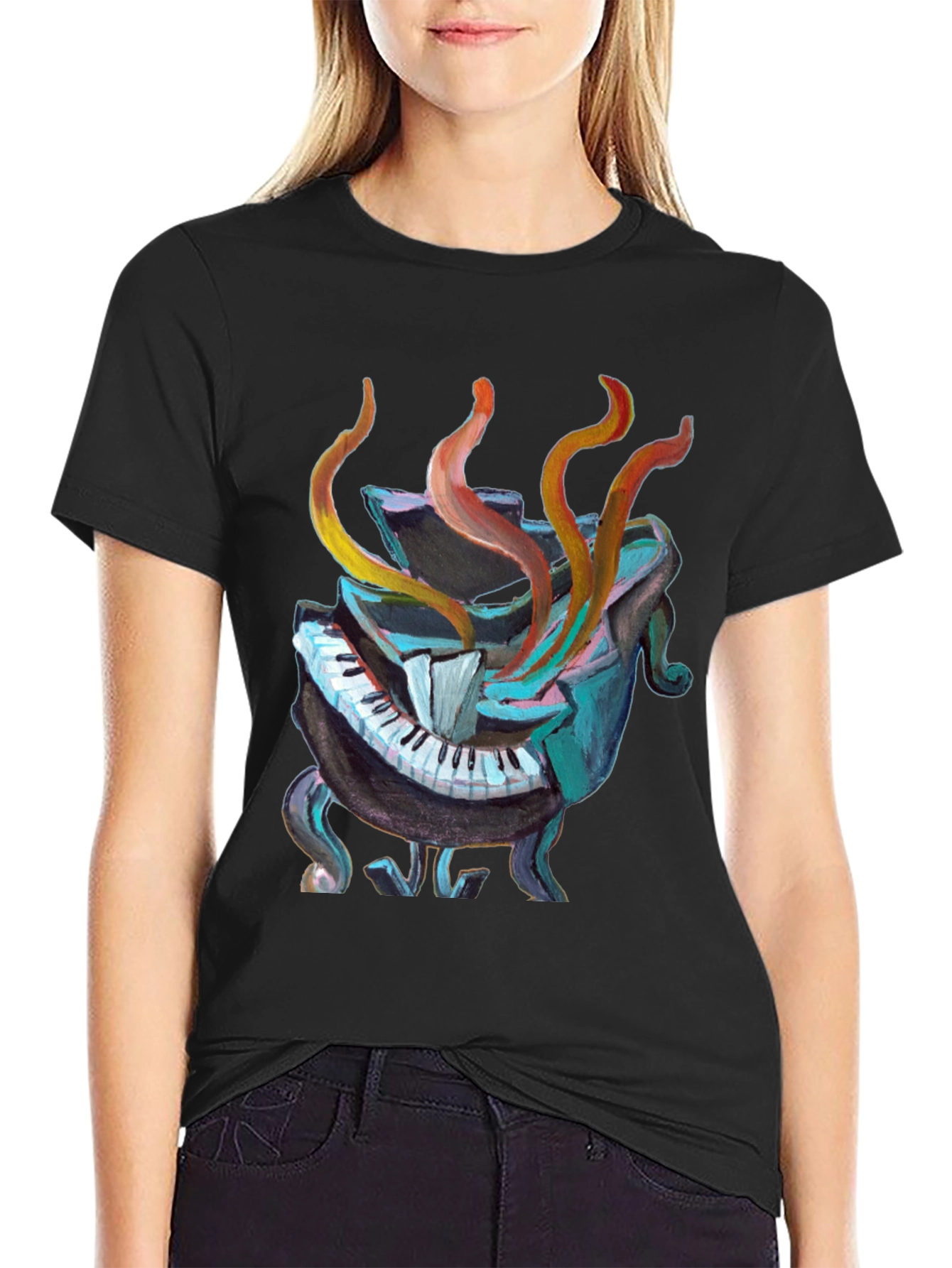 Abstract Piano Graphic Tee