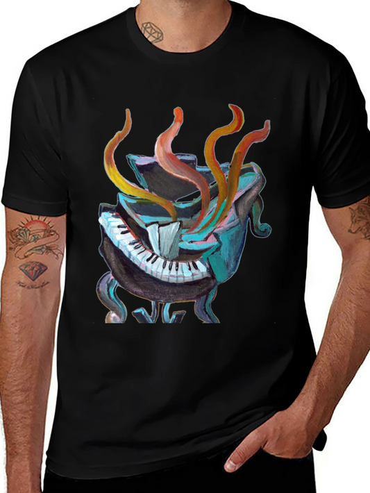 Abstract Piano Graphic Tee