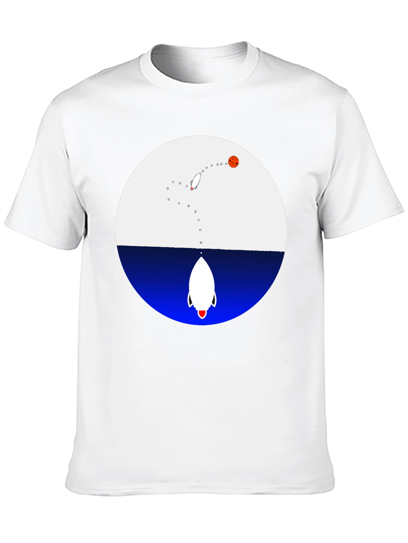 Rocket Launch Graphic T-Shirt - Cool Space Tee