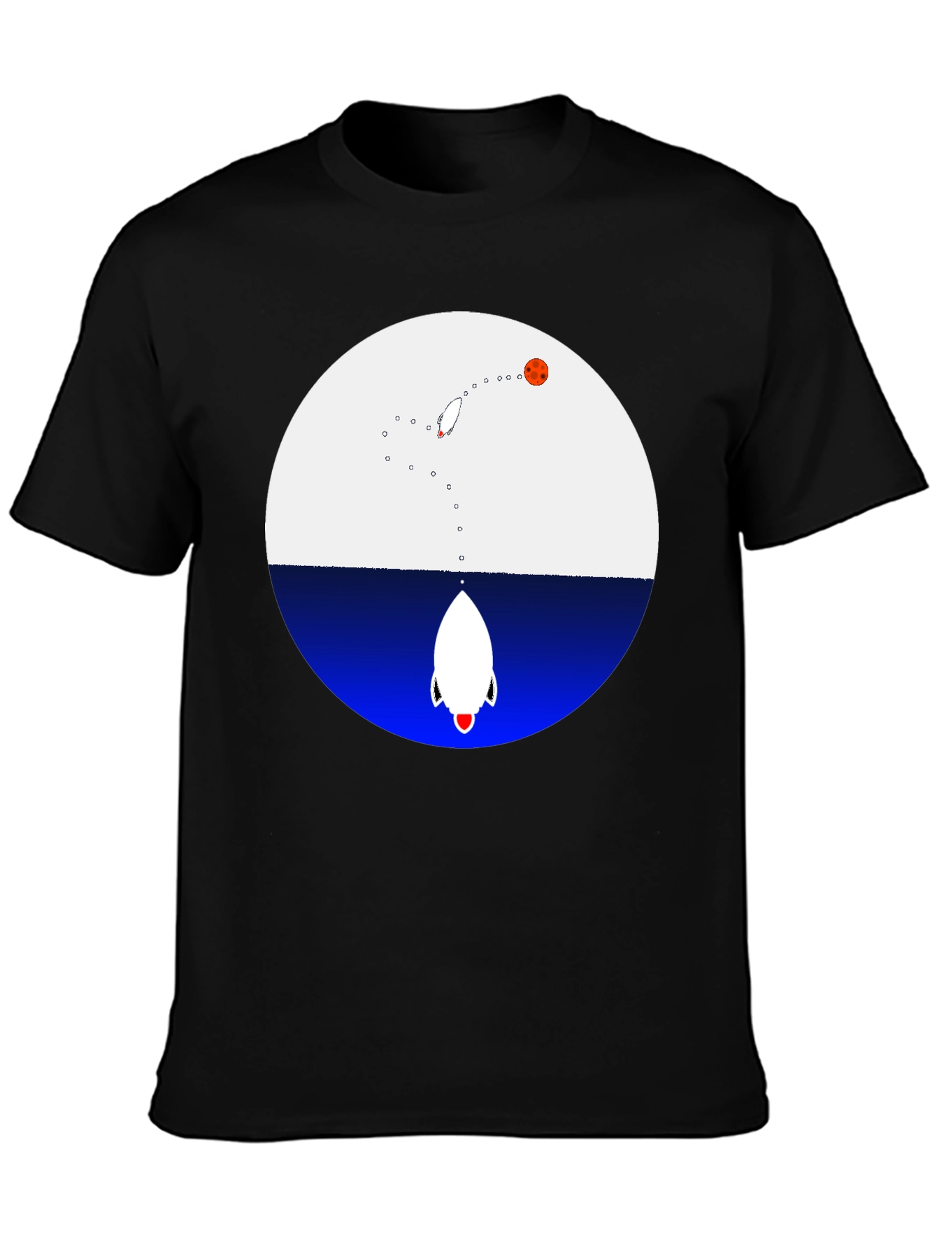 Rocket Launch Graphic T-Shirt - Cool Space Tee