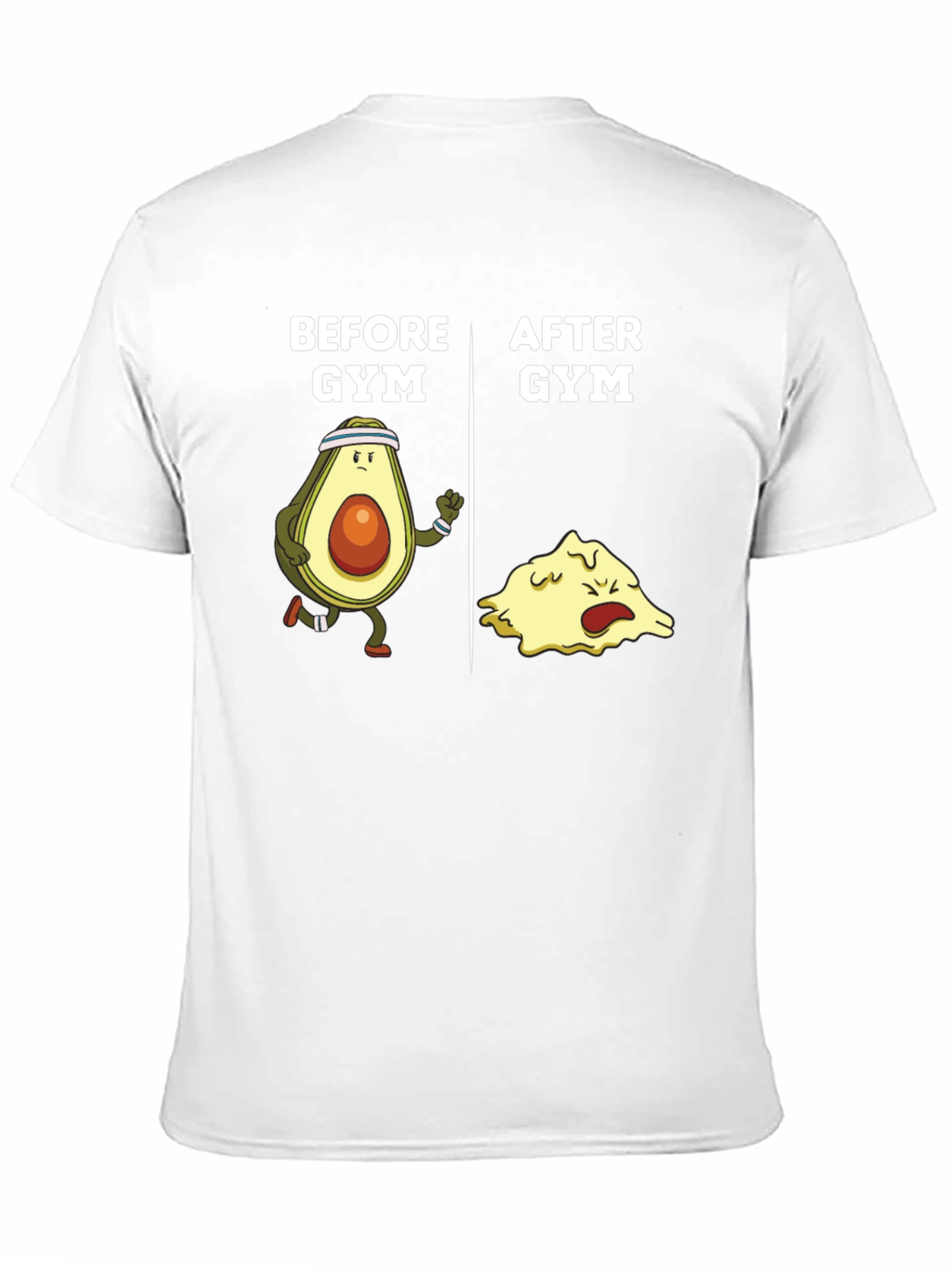 Funny Gym Avocado Black T-Shirt