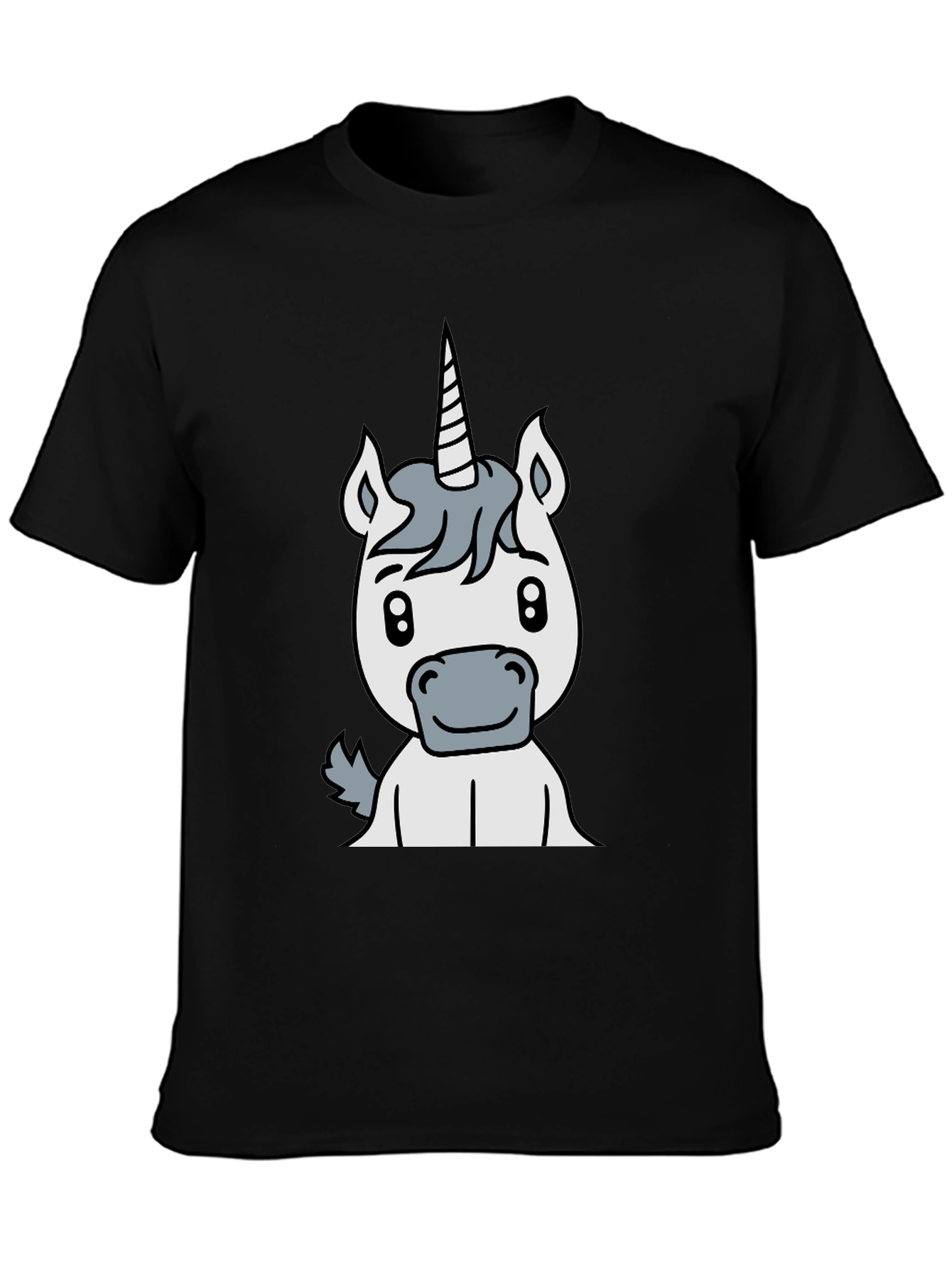 Unicorn Graphic Black T-Shirt