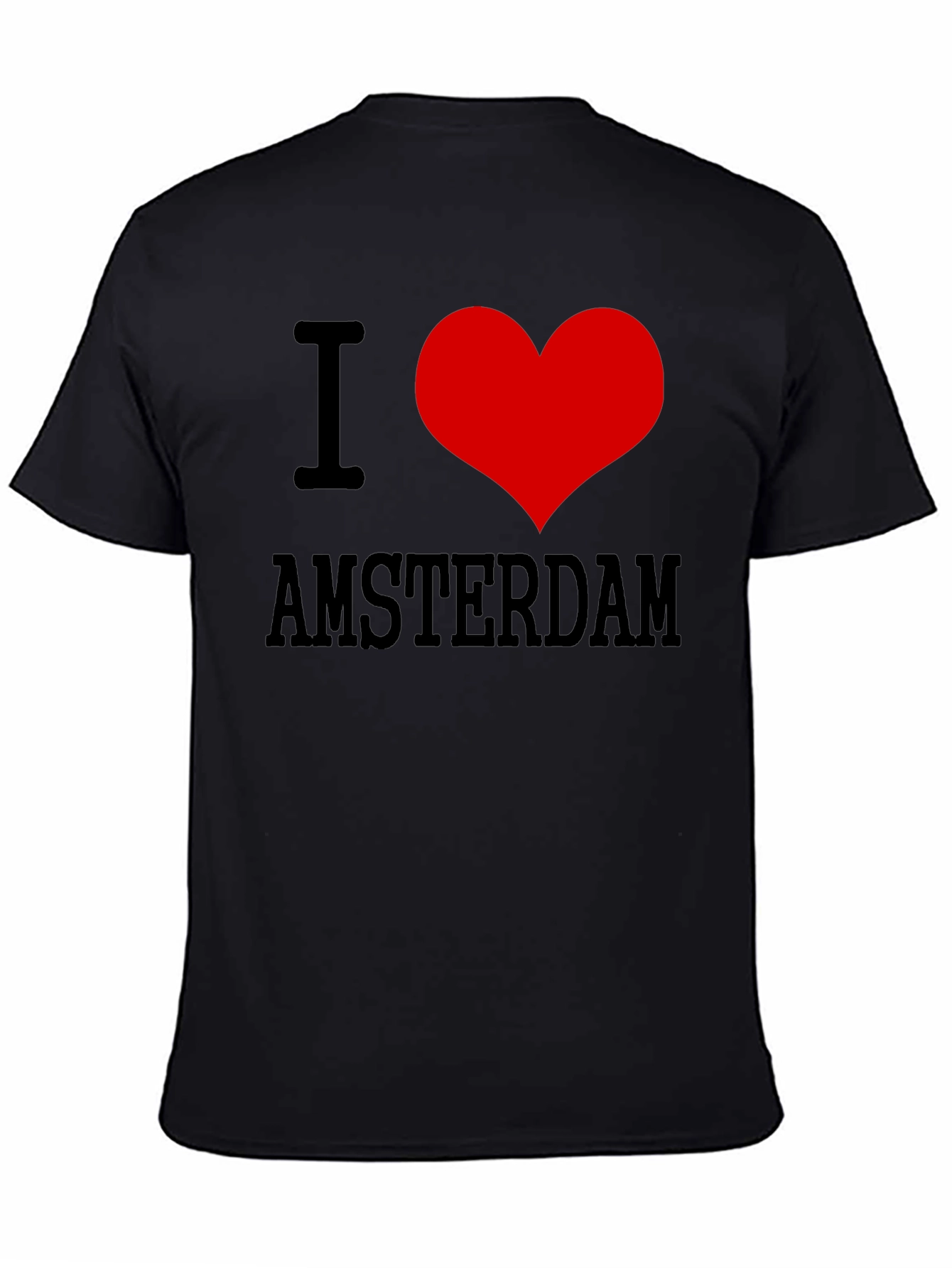 I Heart Amsterdam Black T-Shirt