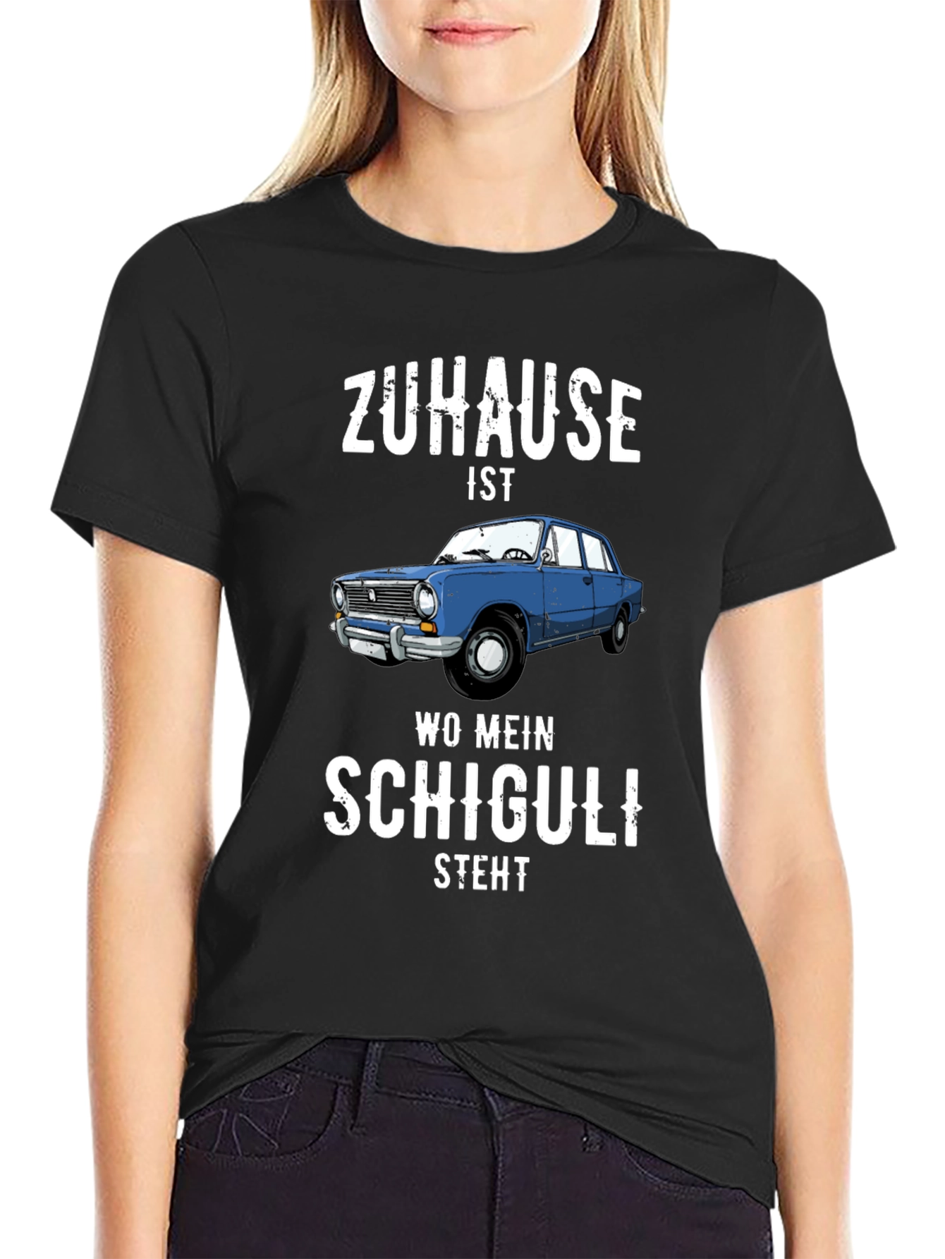 Zuhause Ist Wo Mein Schiguli Steht Graphic Tee