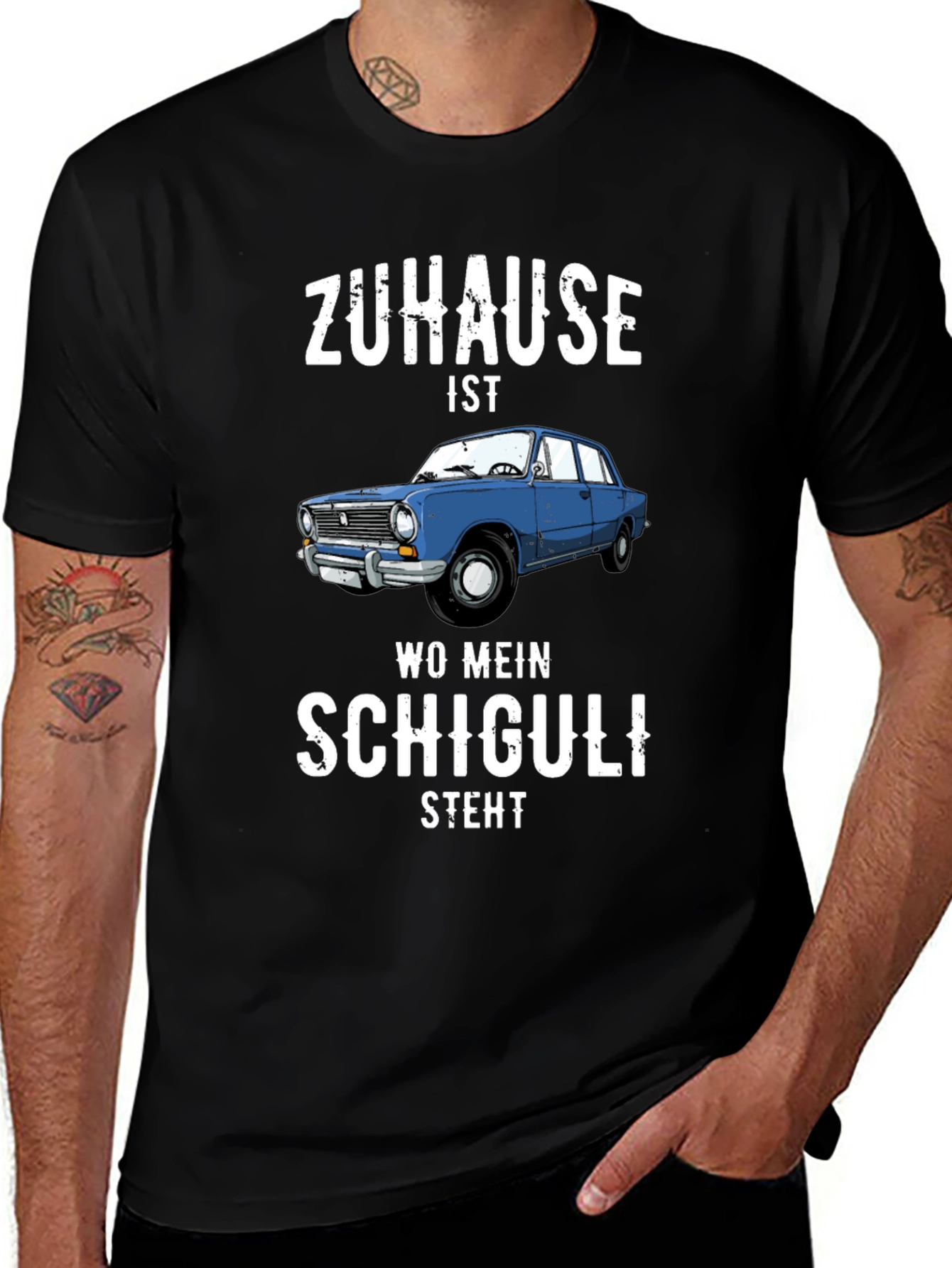 Zuhause Ist Wo Mein Schiguli Steht Graphic Tee