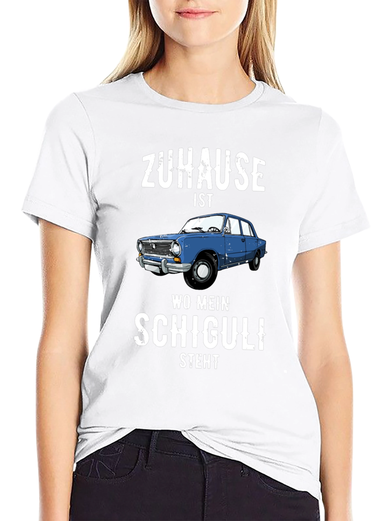 Zuhause Ist Wo Mein Schiguli Steht Graphic Tee