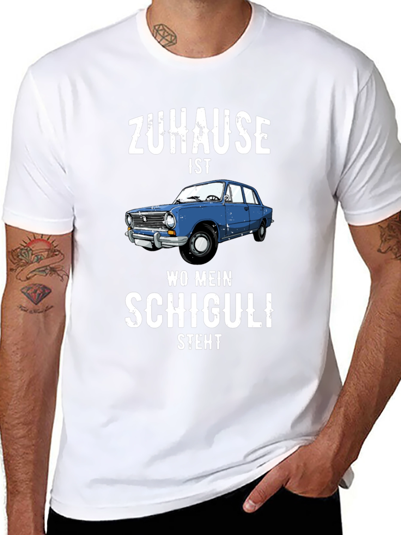 Zuhause Ist Wo Mein Schiguli Steht Graphic Tee