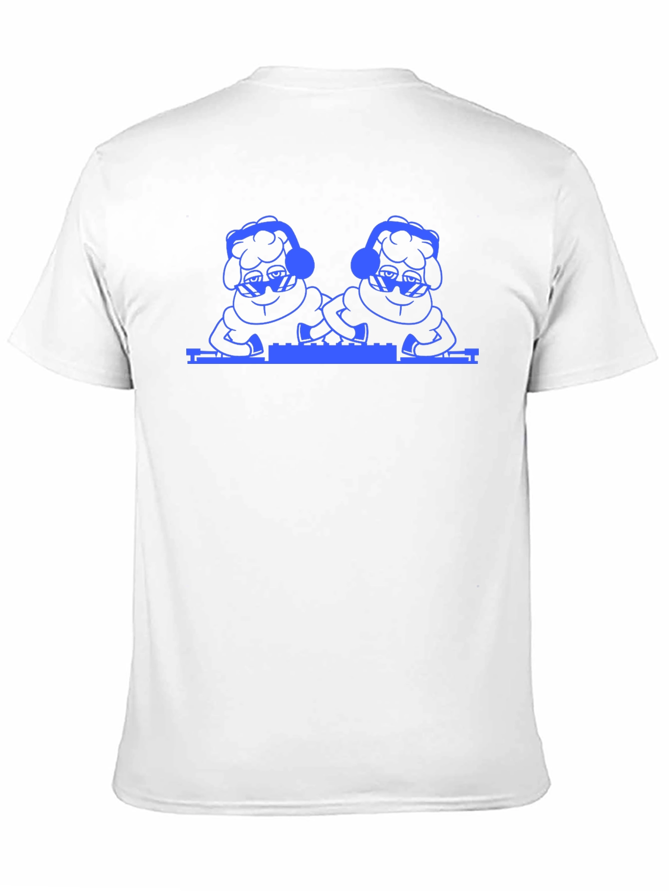 Cool DJ Sheep T-Shirt - Black Cotton Tee