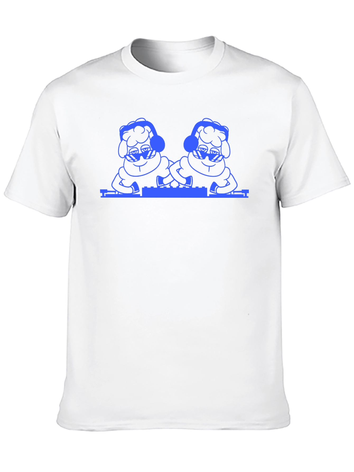 Cool DJ Sheep T-Shirt - Black Cotton Tee