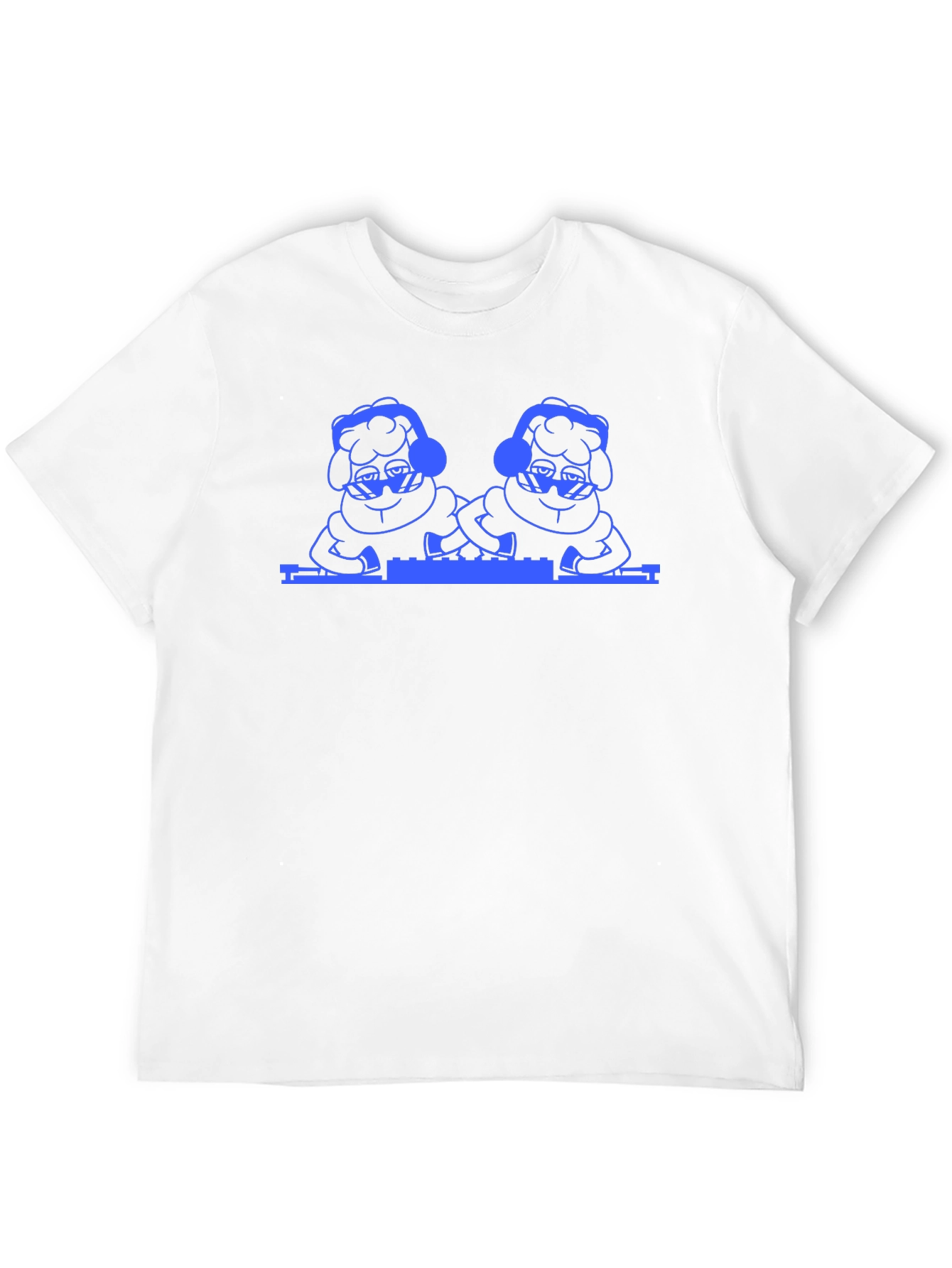 Cool DJ Sheep T-Shirt - Black Cotton Tee