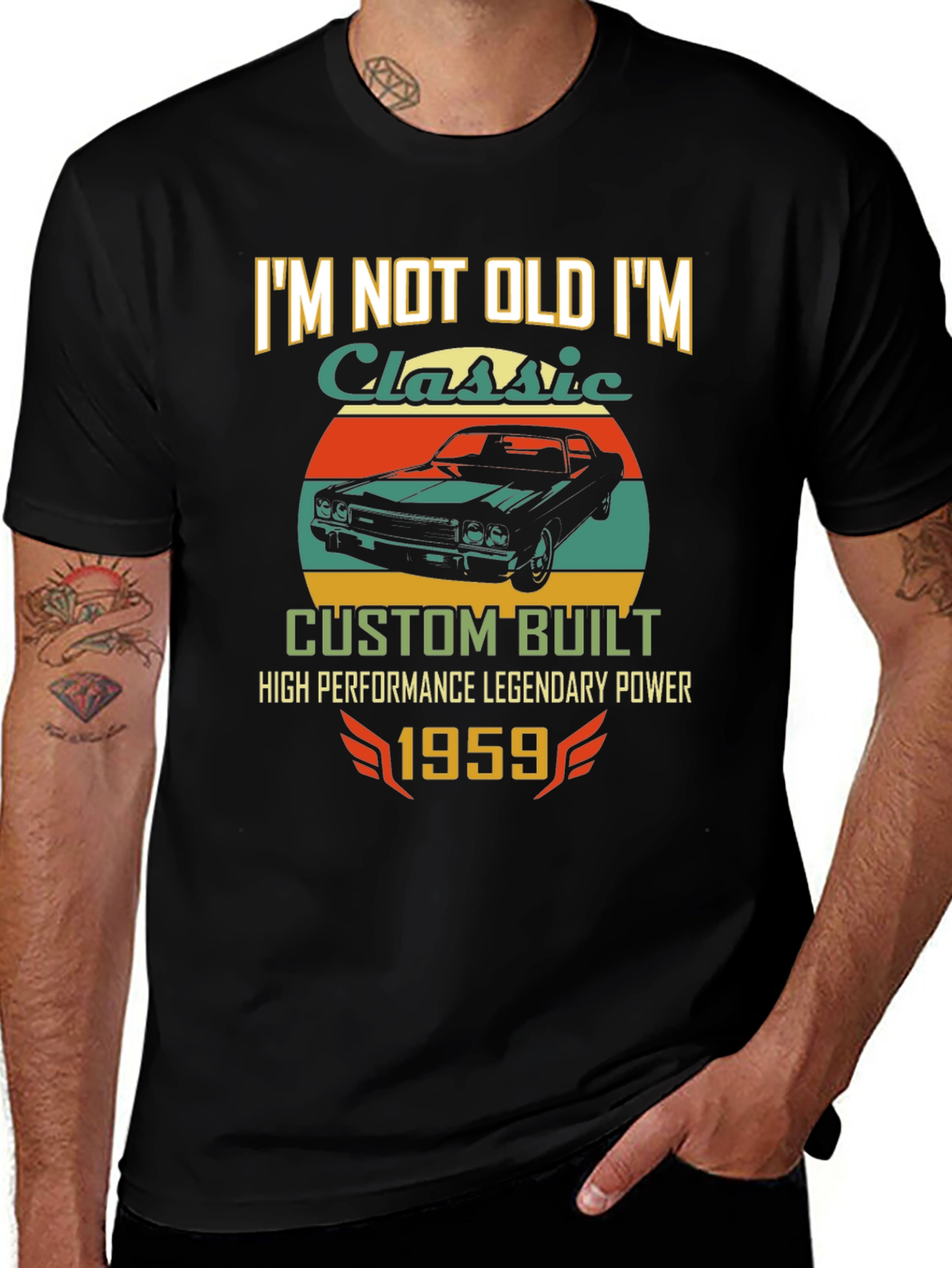 Classic Car 1959 T-Shirt - Custom Built