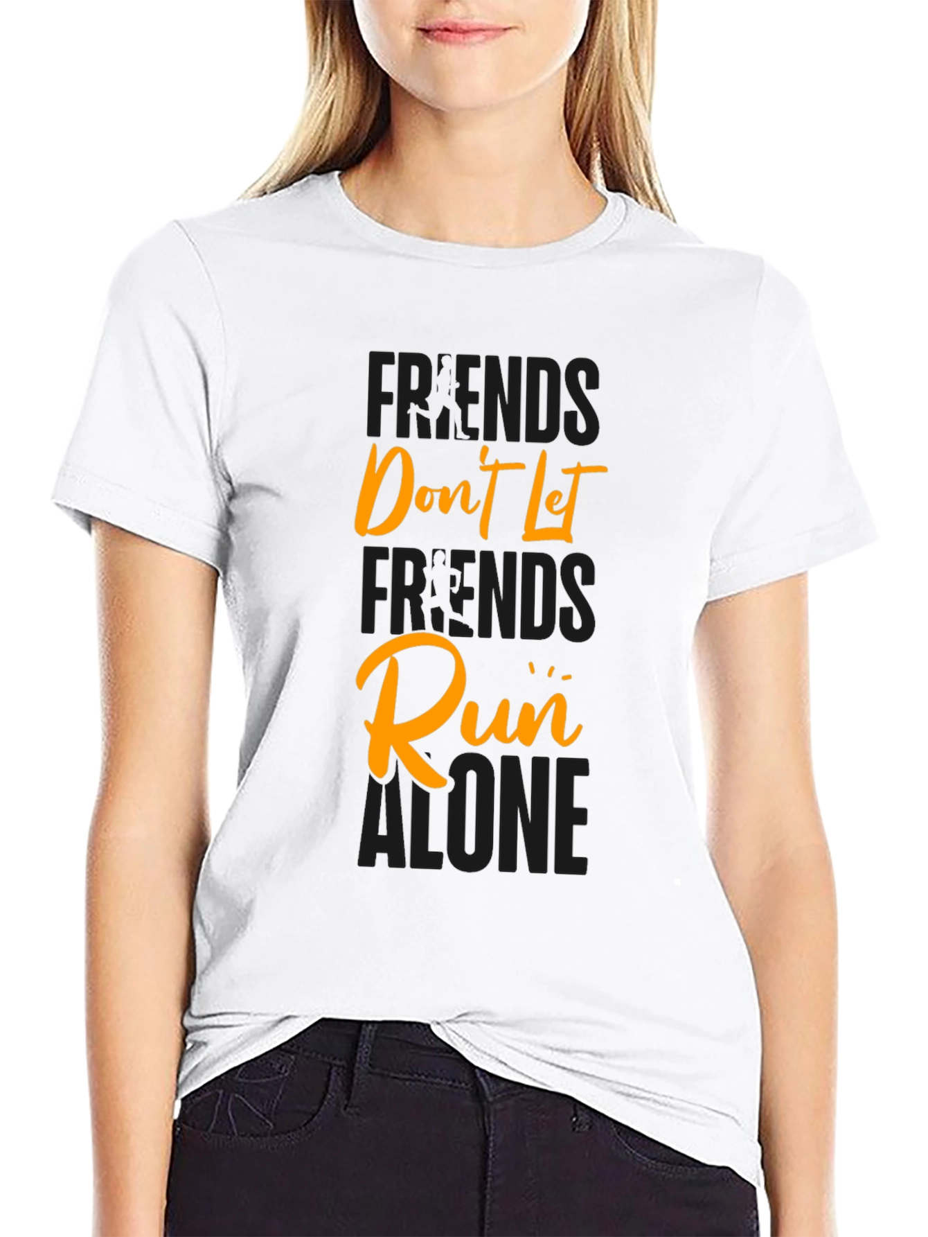 Friends Dont Let Friends Run Alone Graphic Tee