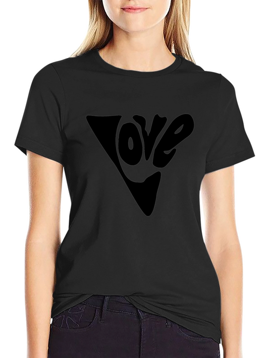 Love Graphic Tee - Stylish Black T-Shirt for Men