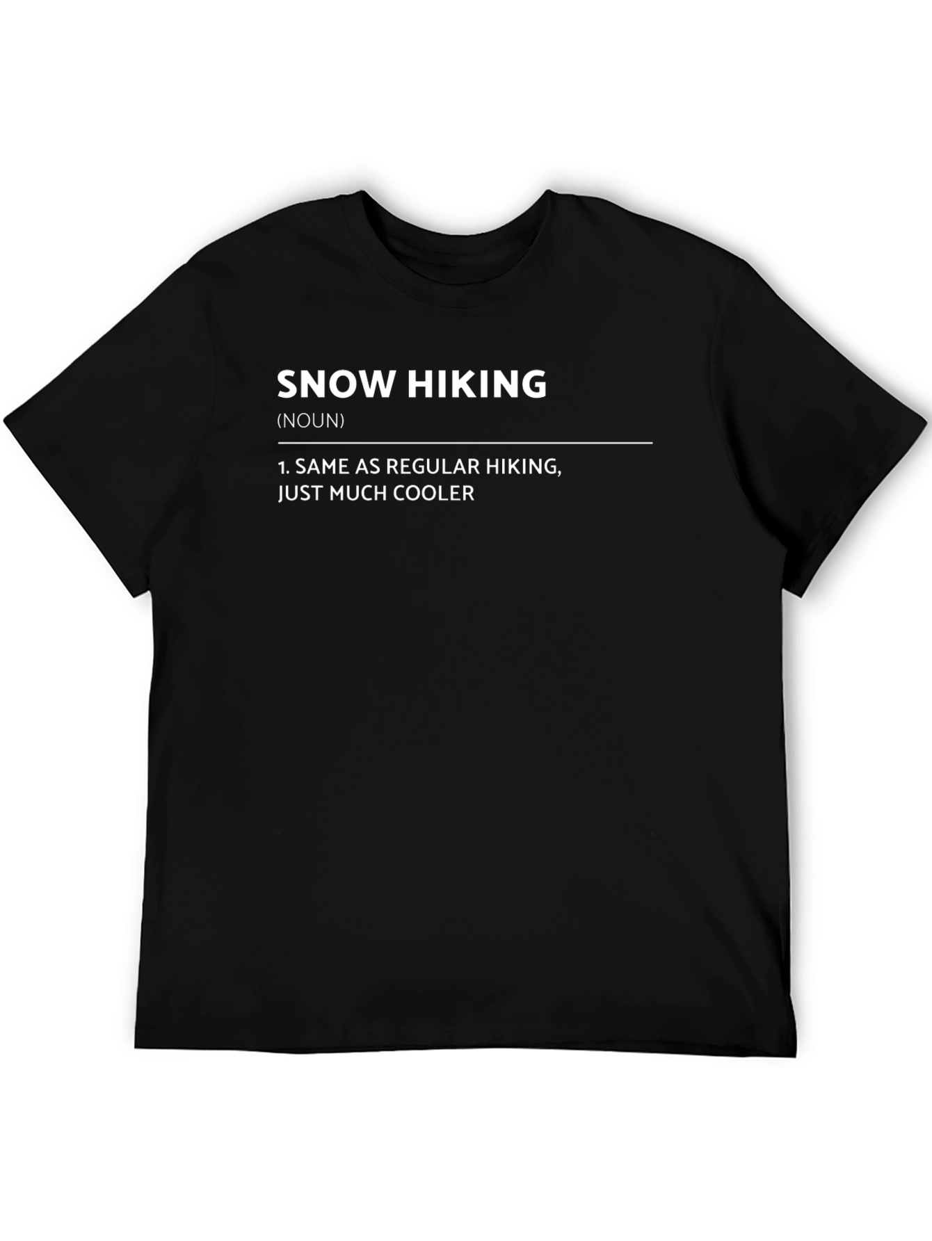 Snow Hiking Definition Graphic Tee