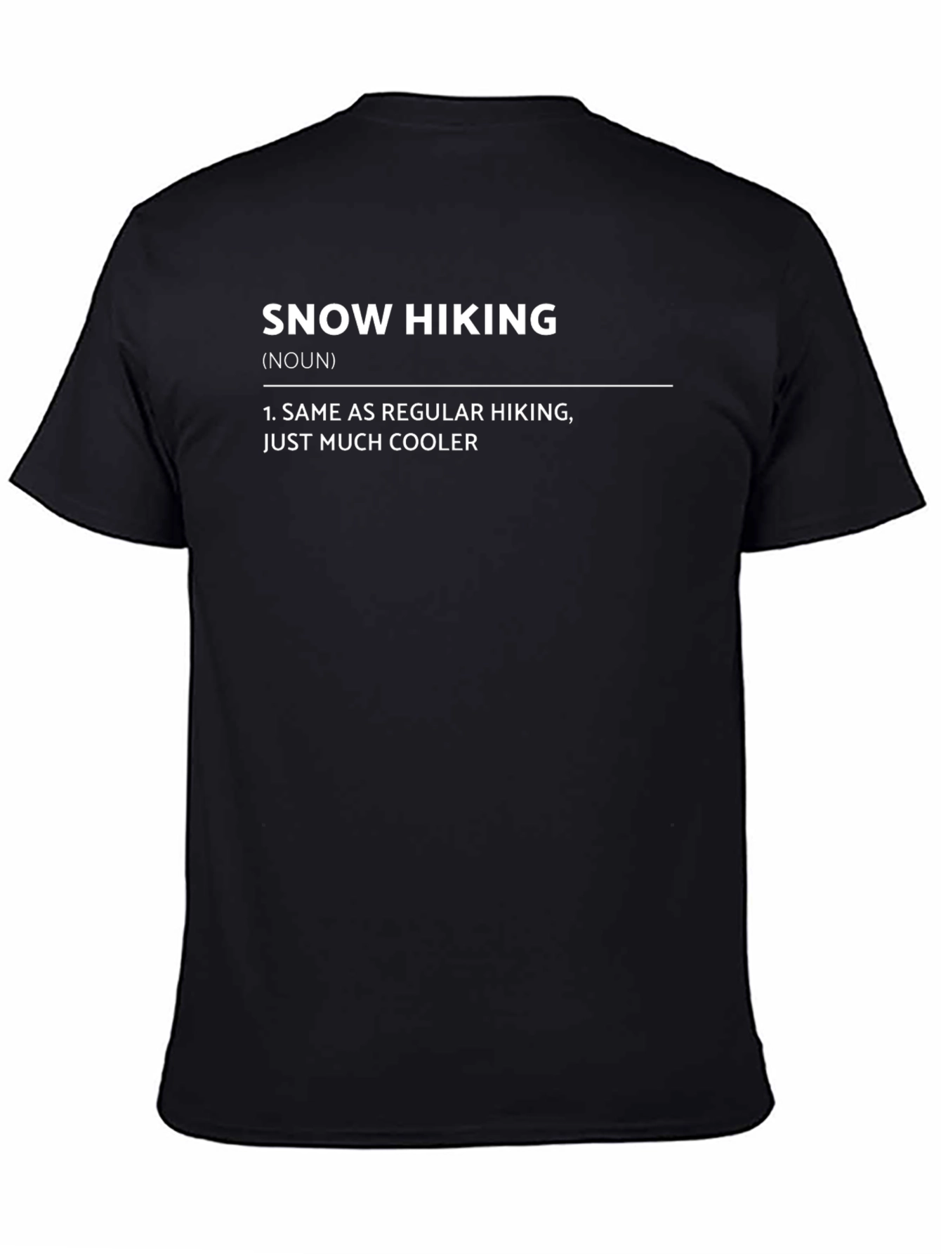Snow Hiking Definition Graphic Tee