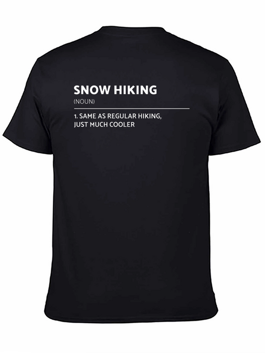 Snow Hiking Definition Graphic Tee