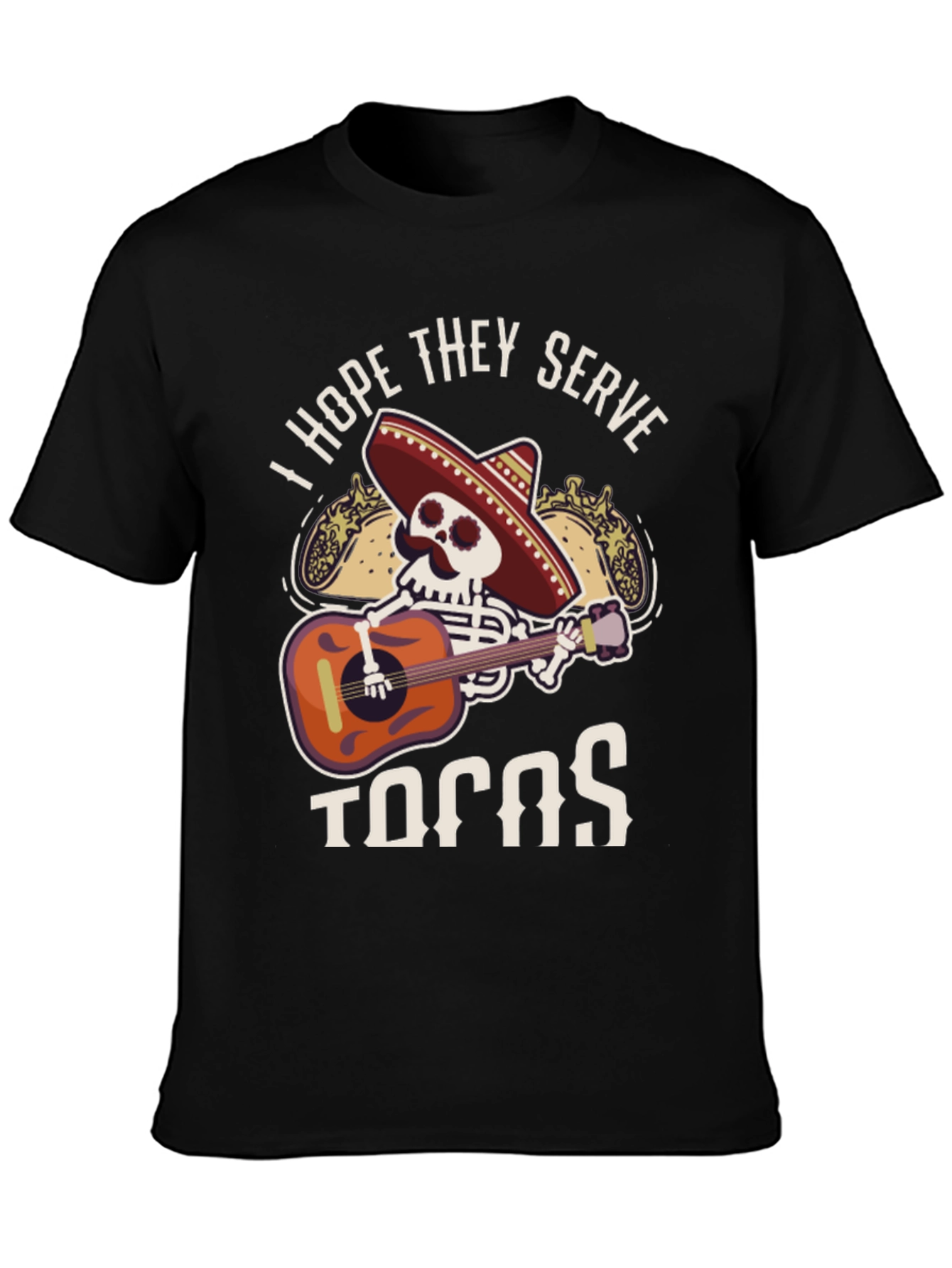 Taco Skeleton Guitarist Graphic Tee