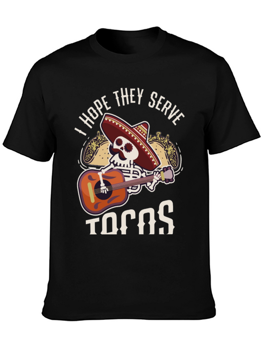 Taco Skeleton Guitarist Graphic Tee