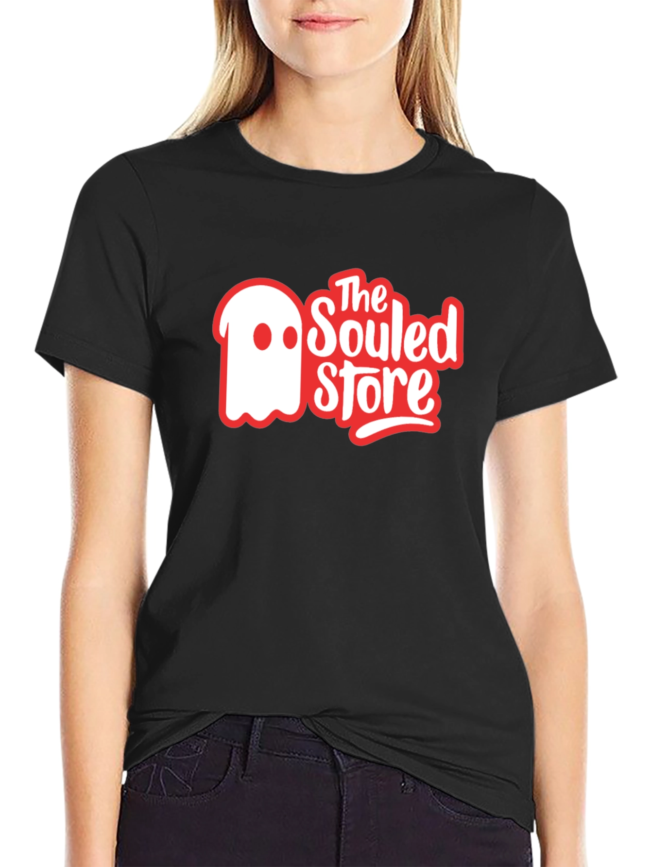 The Souled Store Black Graphic T-Shirt