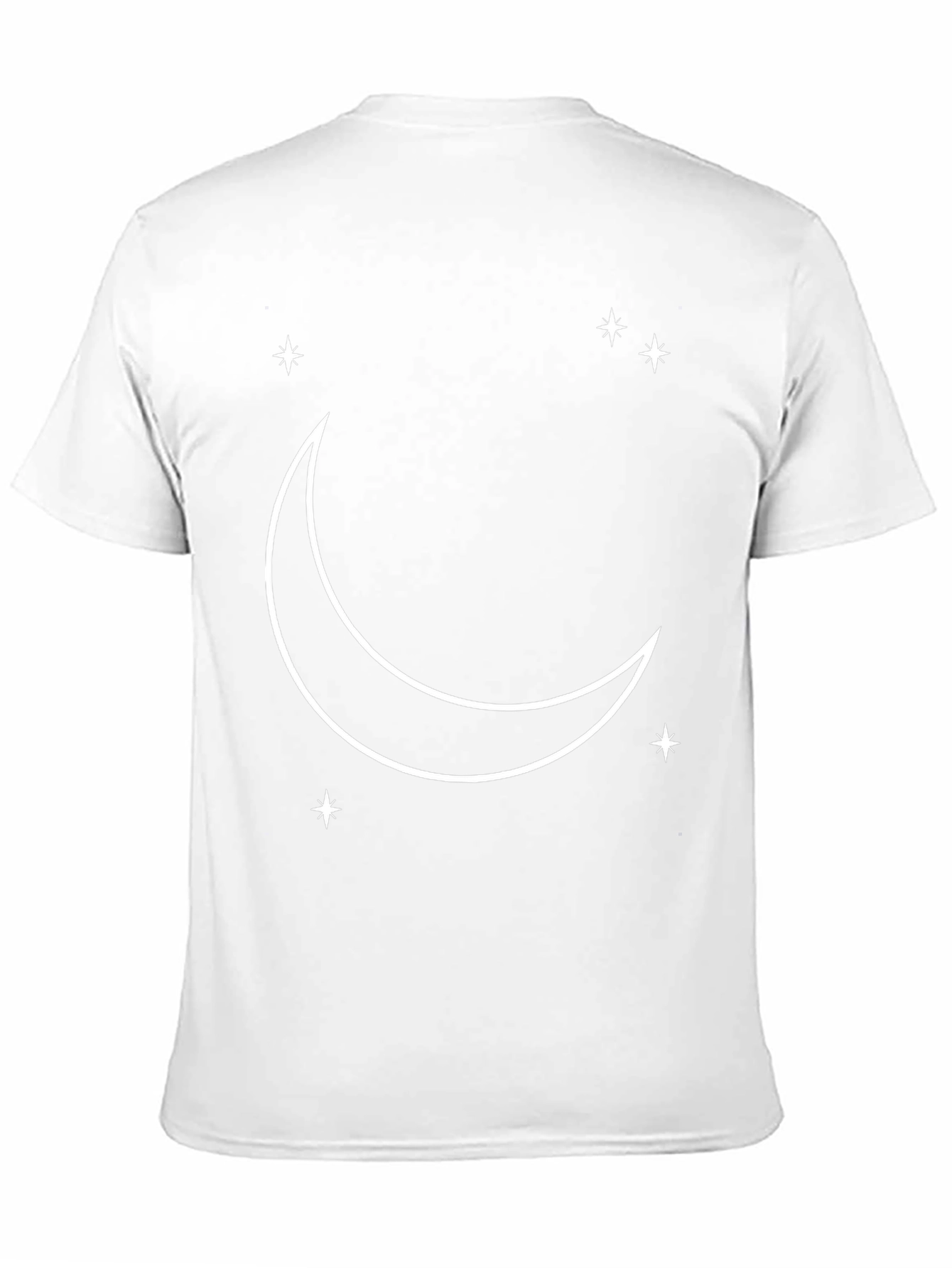 Celestial Moon & Stars Black Graphic Tee