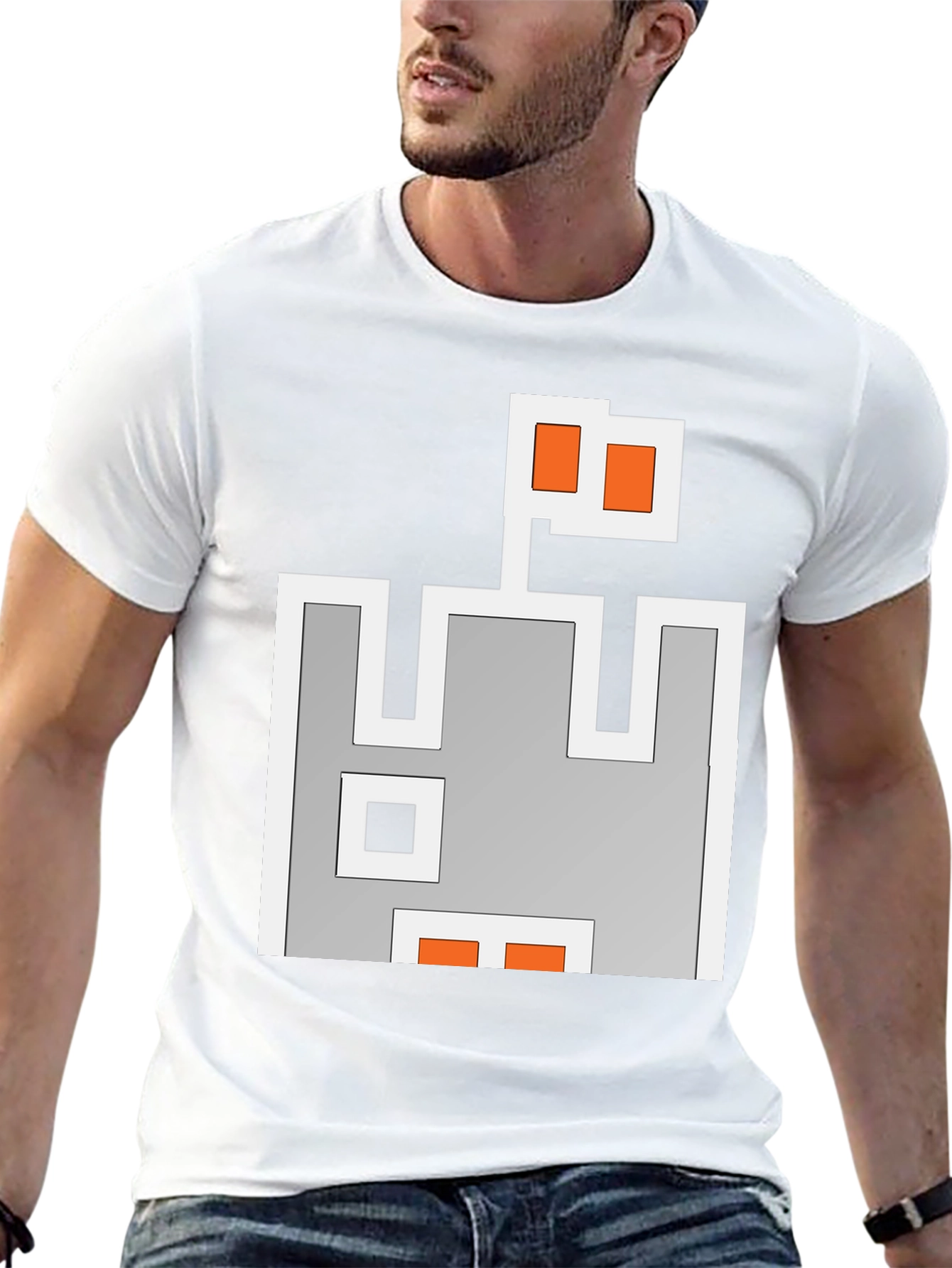 Pixel Castle Graphic Tee - Retro Gaming Style