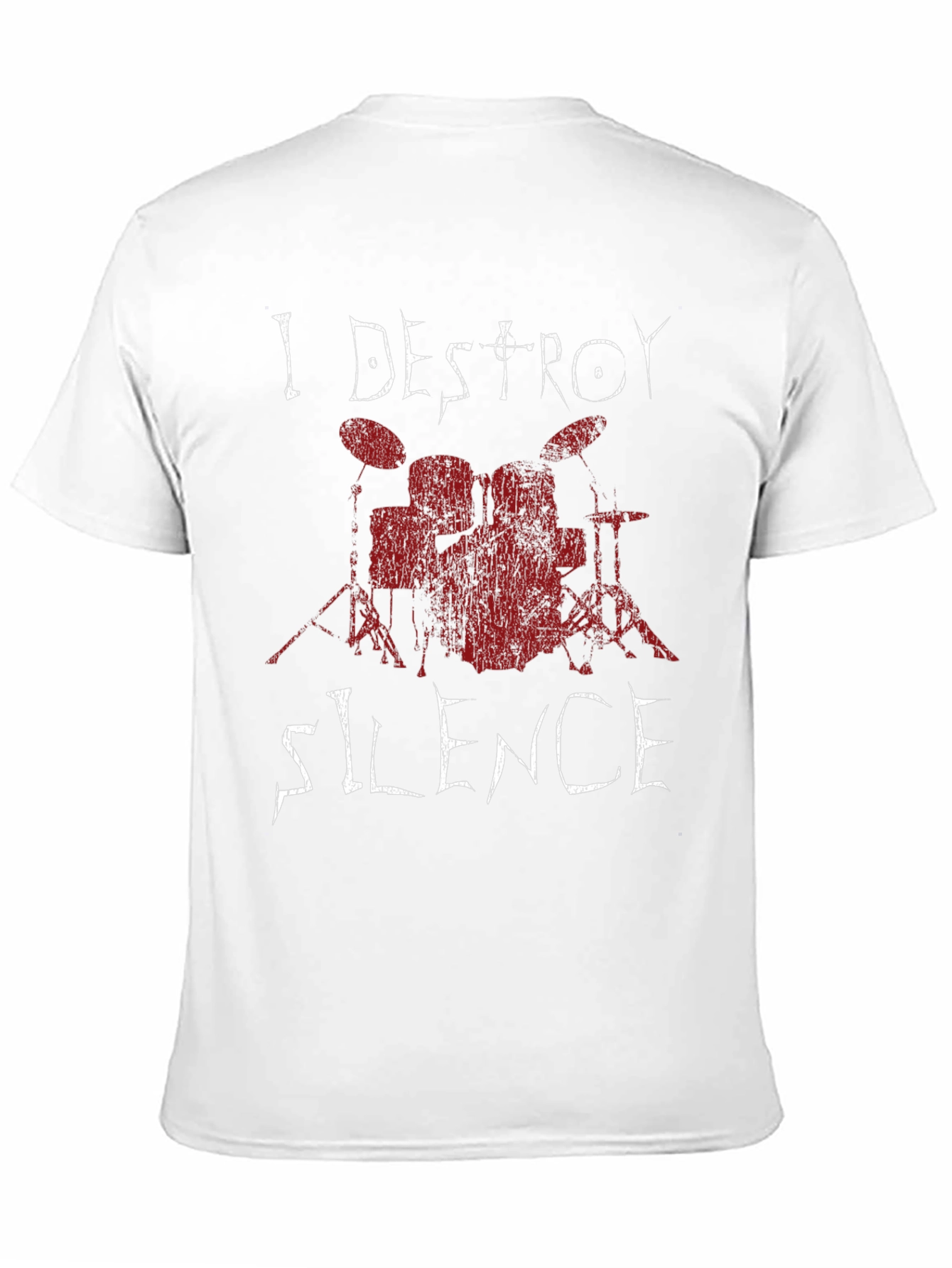I Destroy Silence Drummer T-Shirt - Black