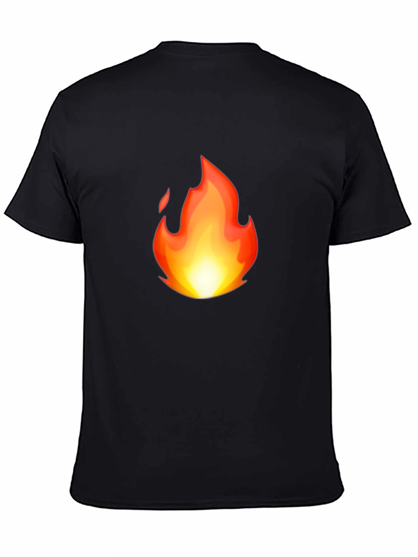 Fiery Black T-Shirt - Bold Graphic Tee