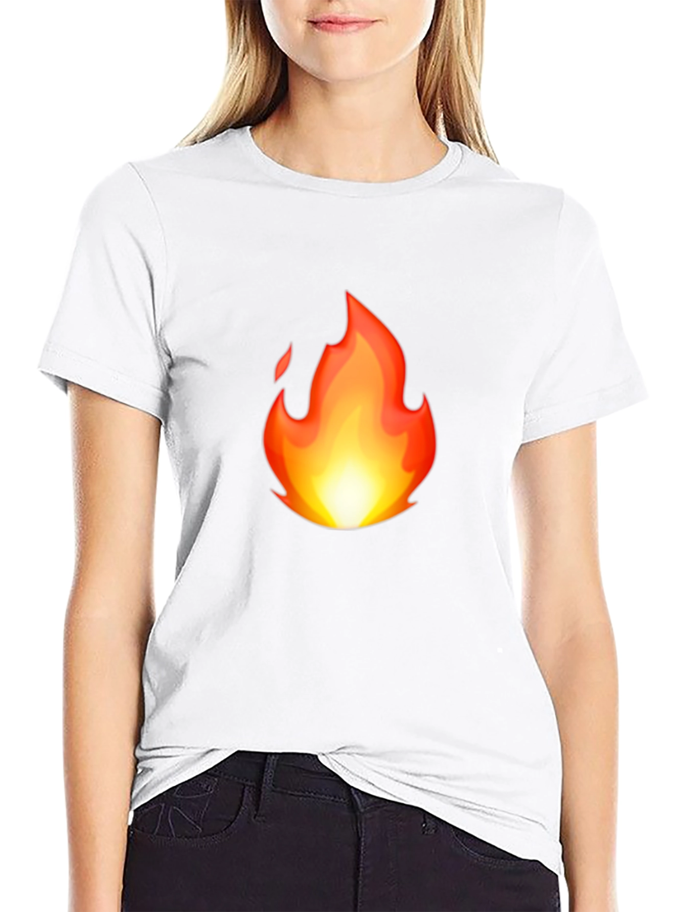 Fiery Black T-Shirt - Bold Graphic Tee