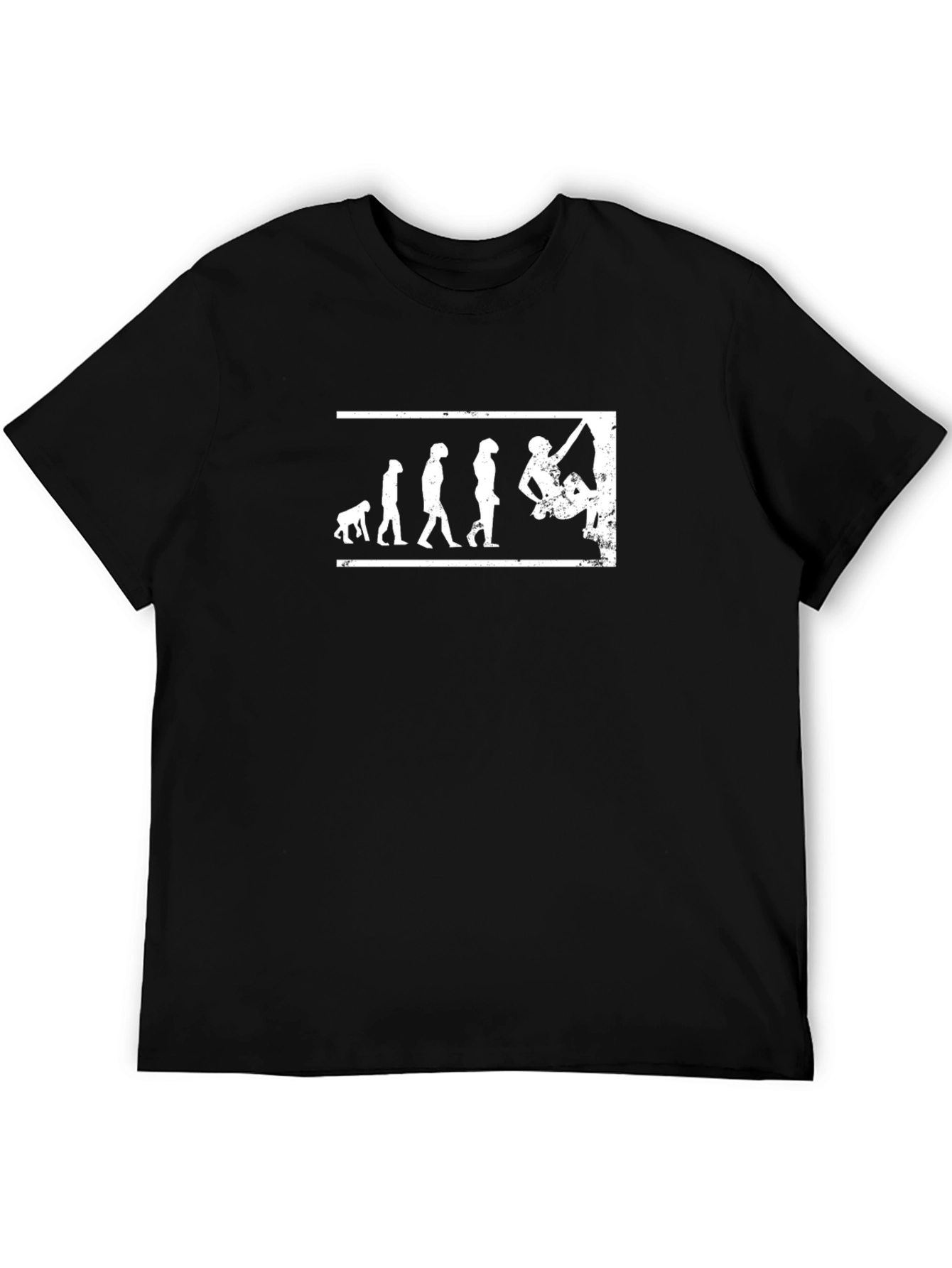 Evolution of Climbing Black T-Shirt