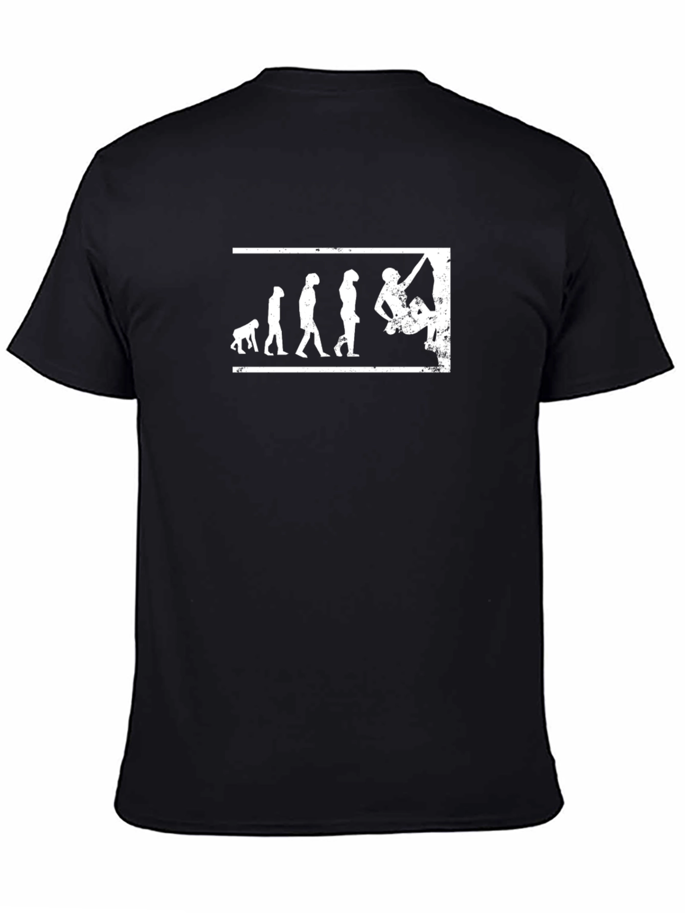 Evolution of Climbing Black T-Shirt