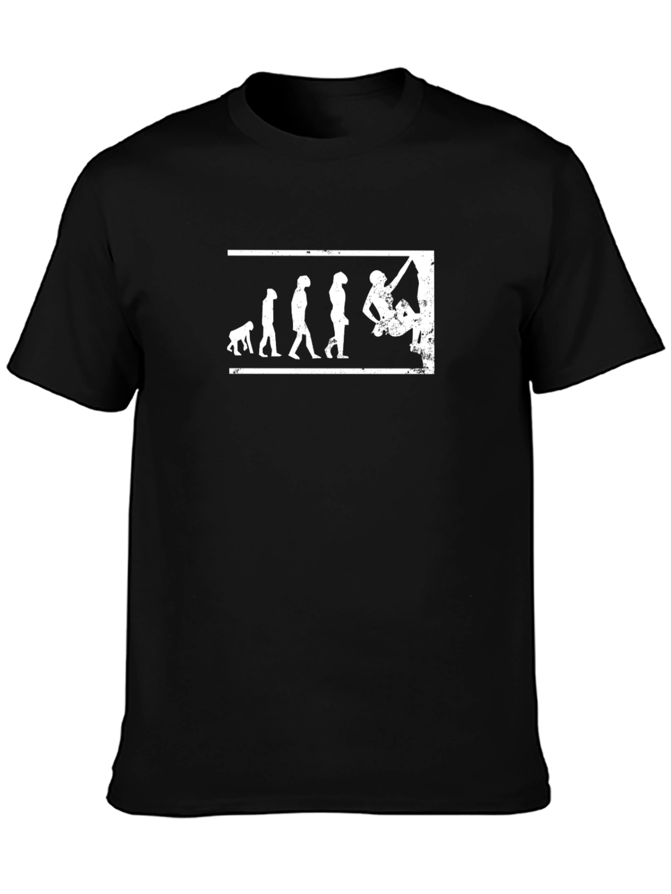 Evolution of Climbing Black T-Shirt
