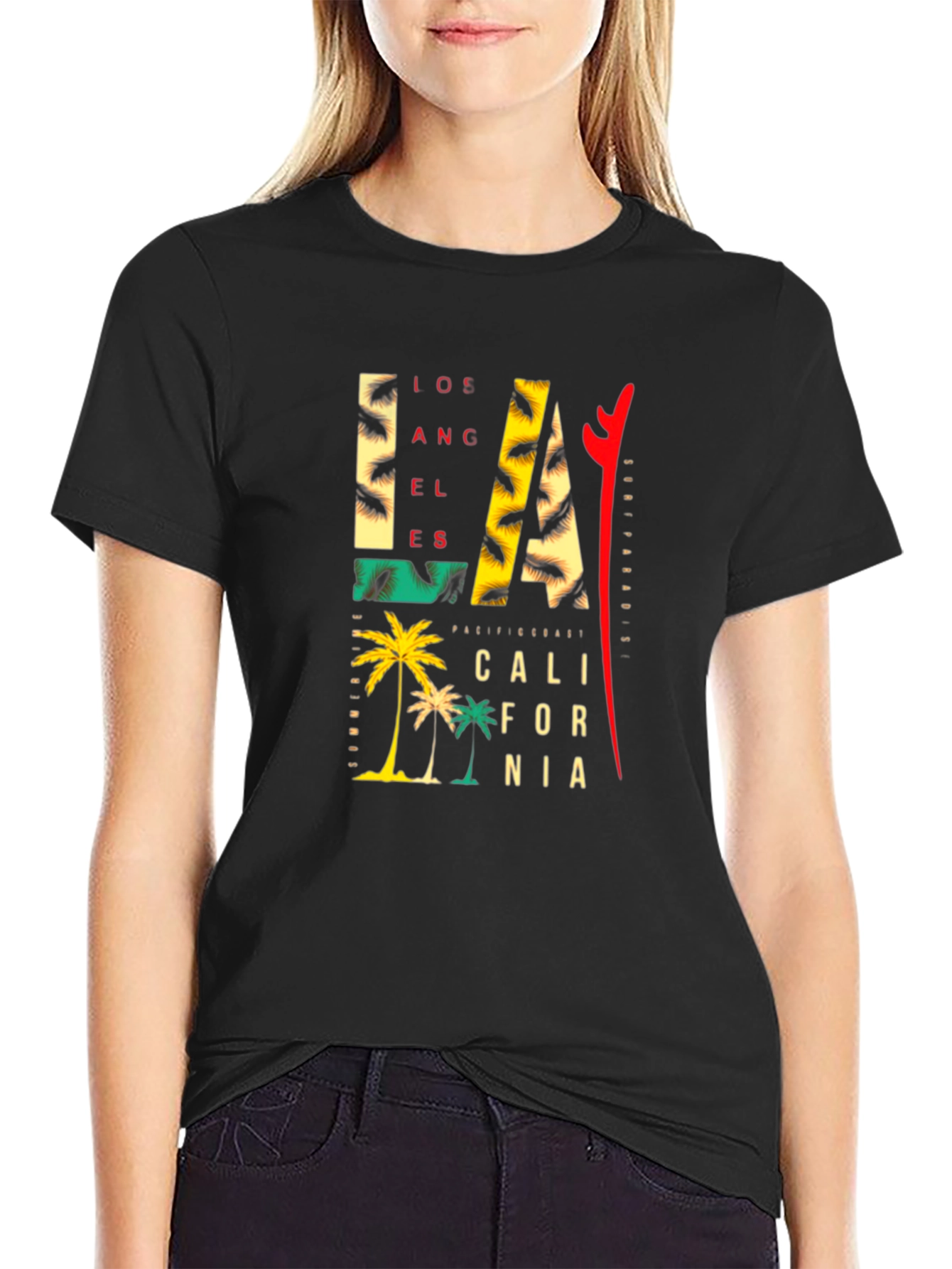 LA California Graphic Print T-Shirt