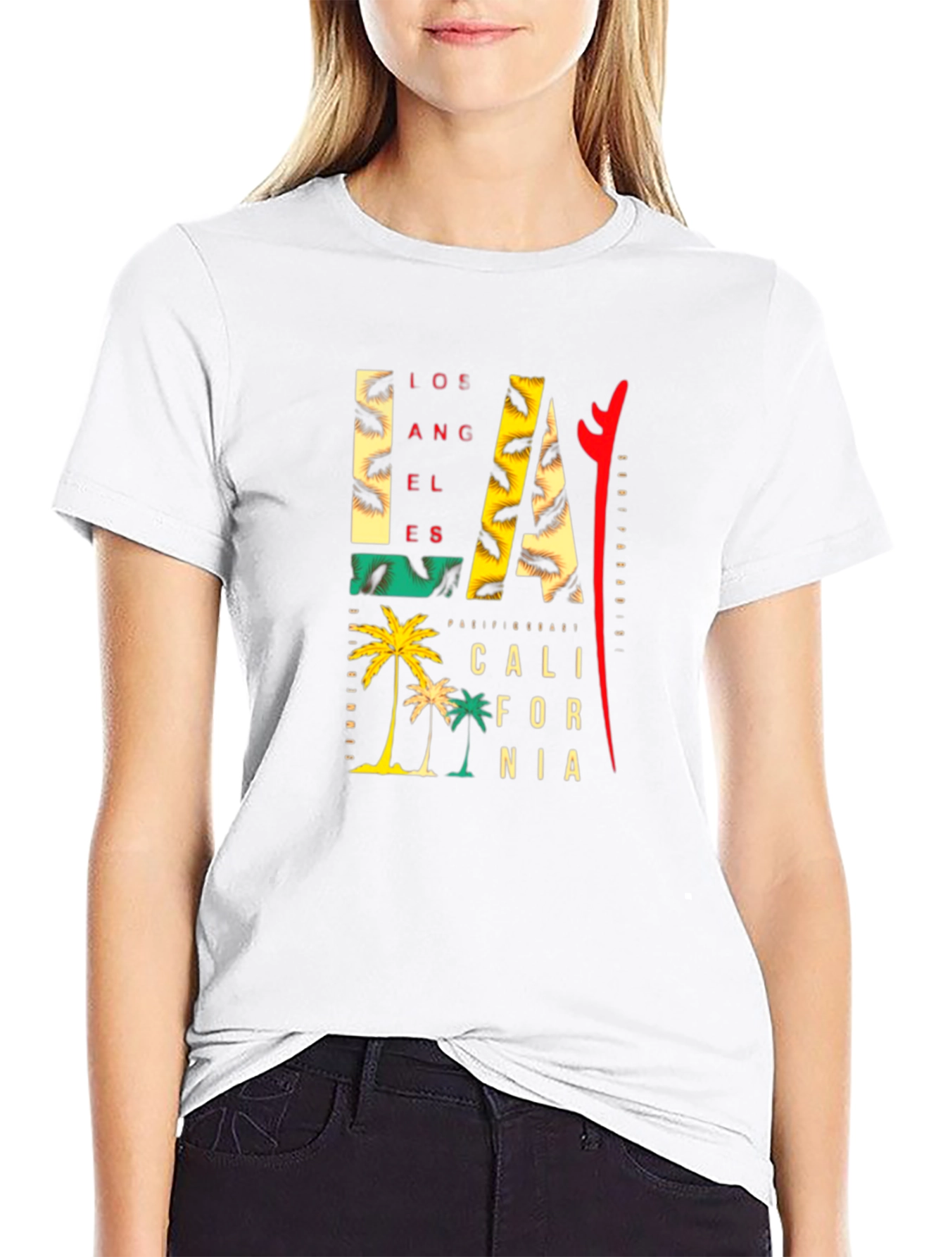 LA California Graphic Print T-Shirt