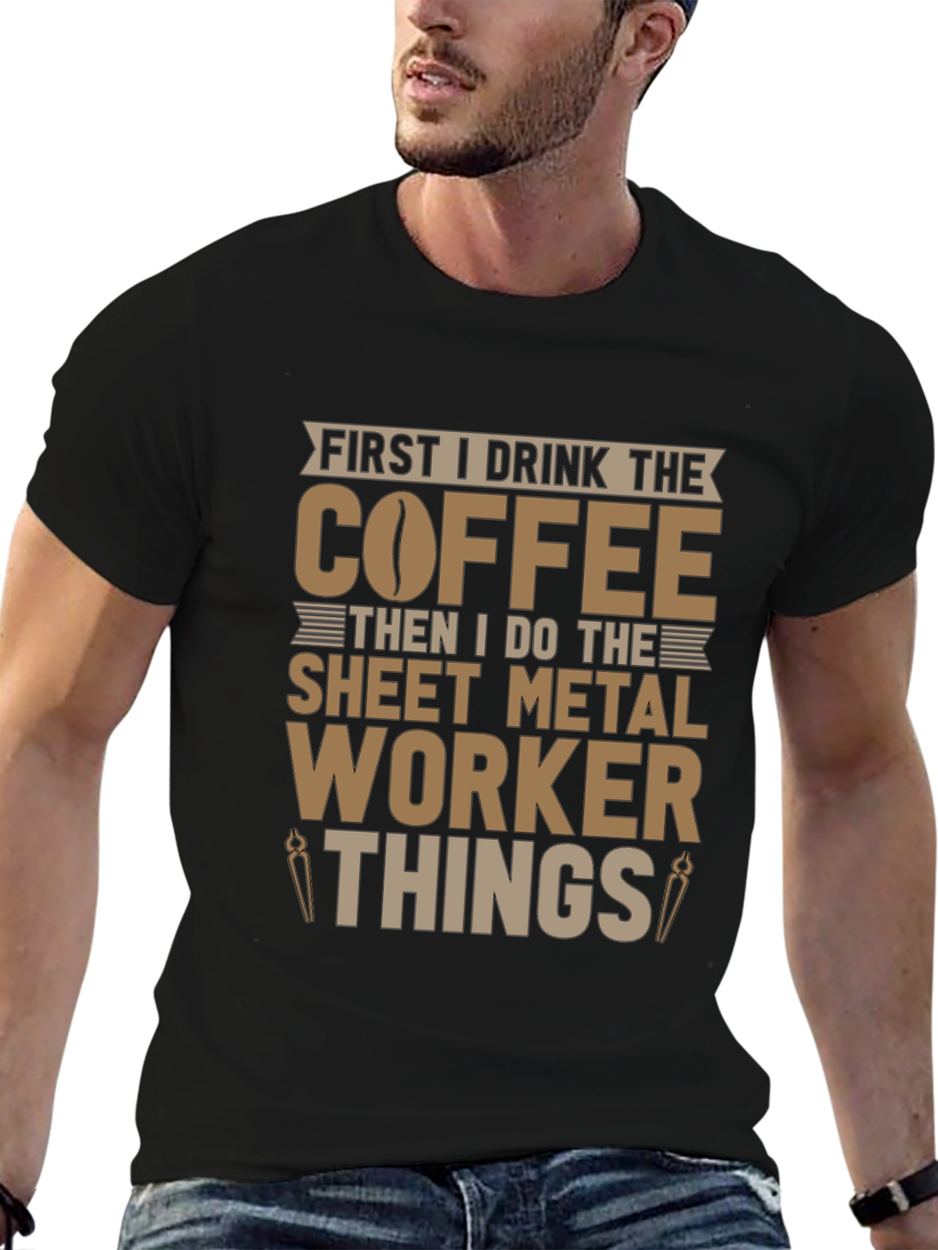 Coffee Sheet Metal Worker T-Shirt