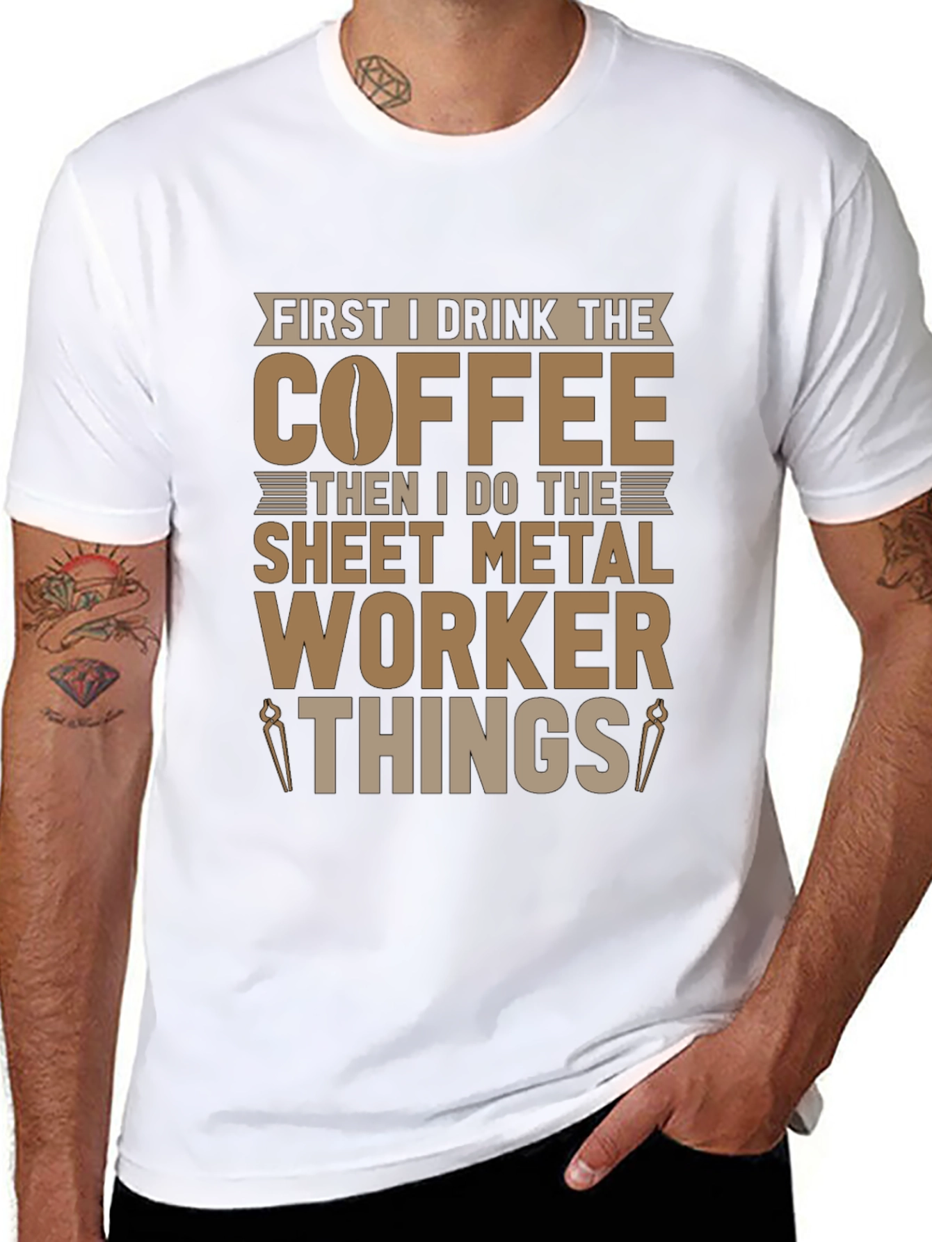Coffee Sheet Metal Worker T-Shirt