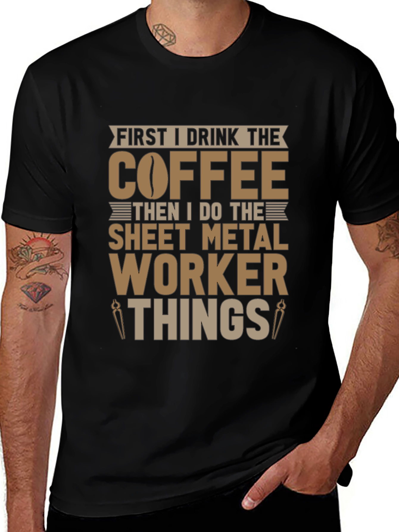 Coffee Sheet Metal Worker T-Shirt