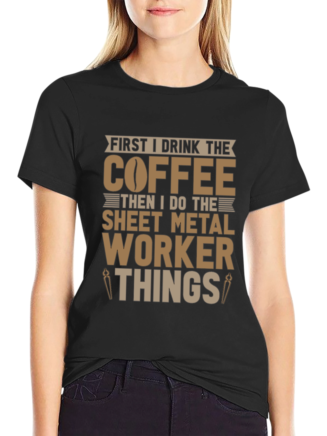 Coffee Sheet Metal Worker T-Shirt