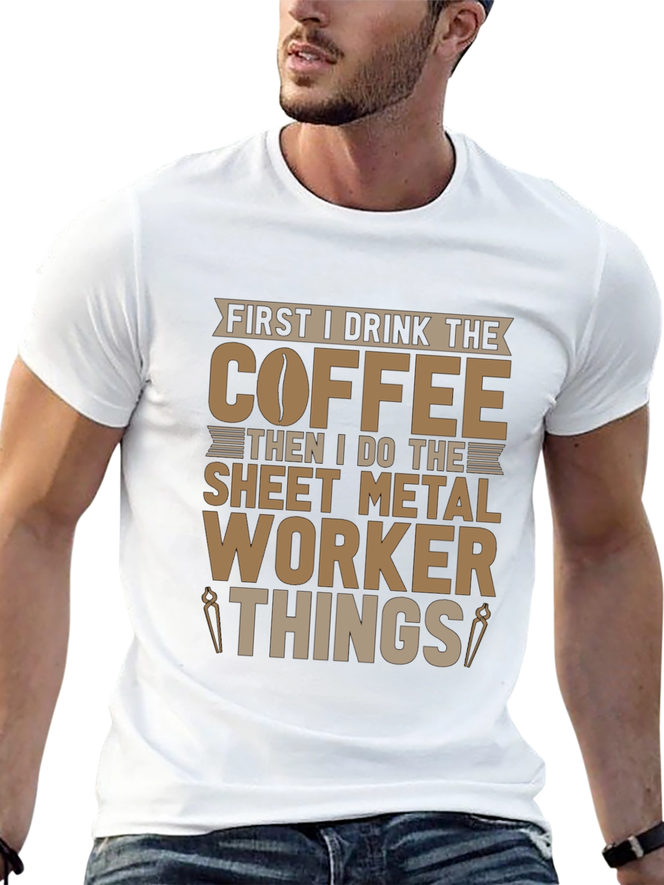 Coffee Sheet Metal Worker T-Shirt