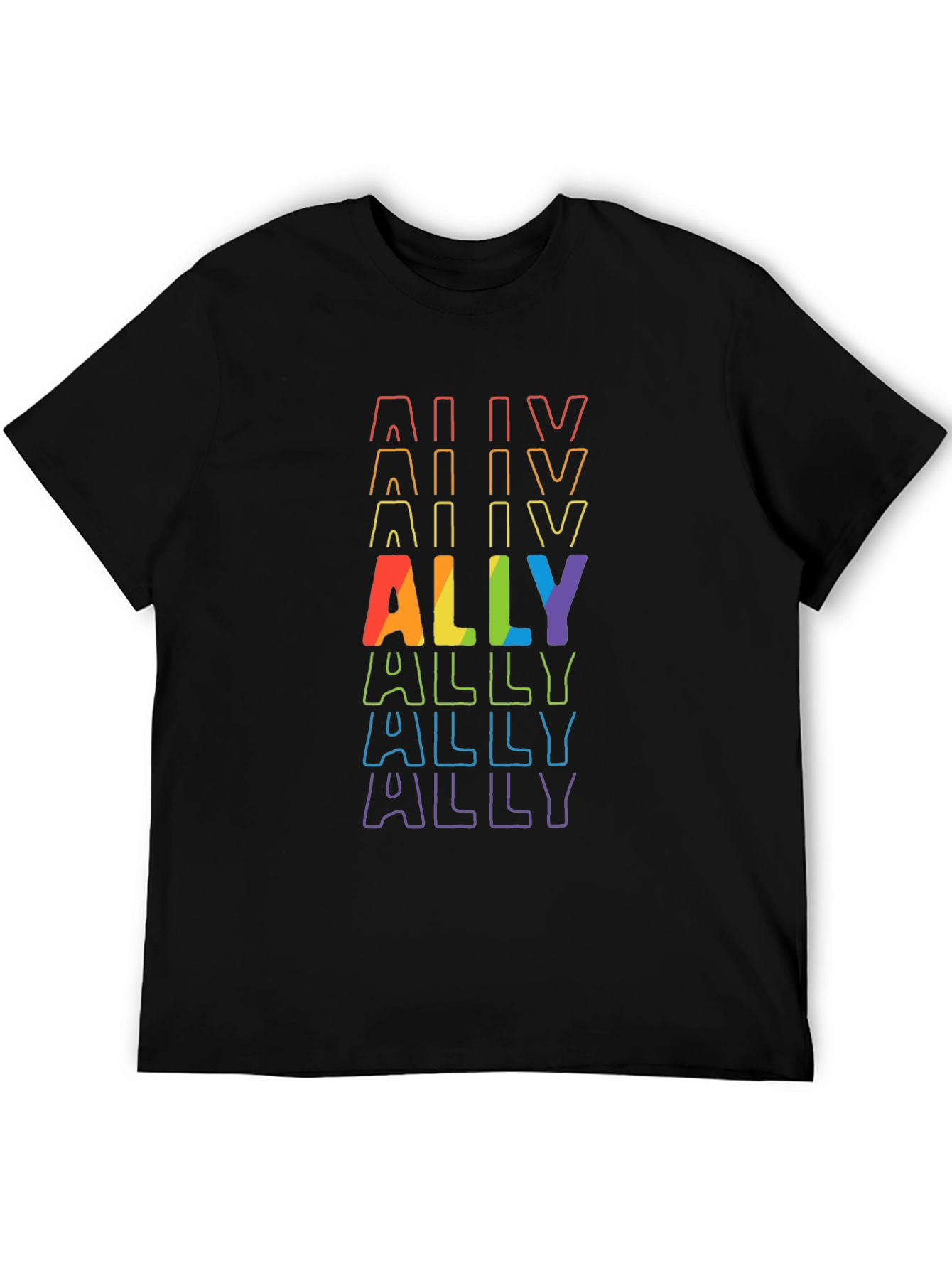 ALLY Pride Rainbow T-Shirt