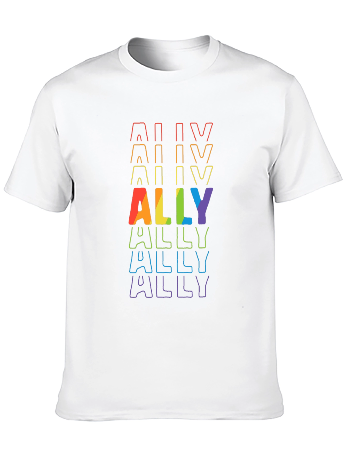 ALLY Pride Rainbow T-Shirt