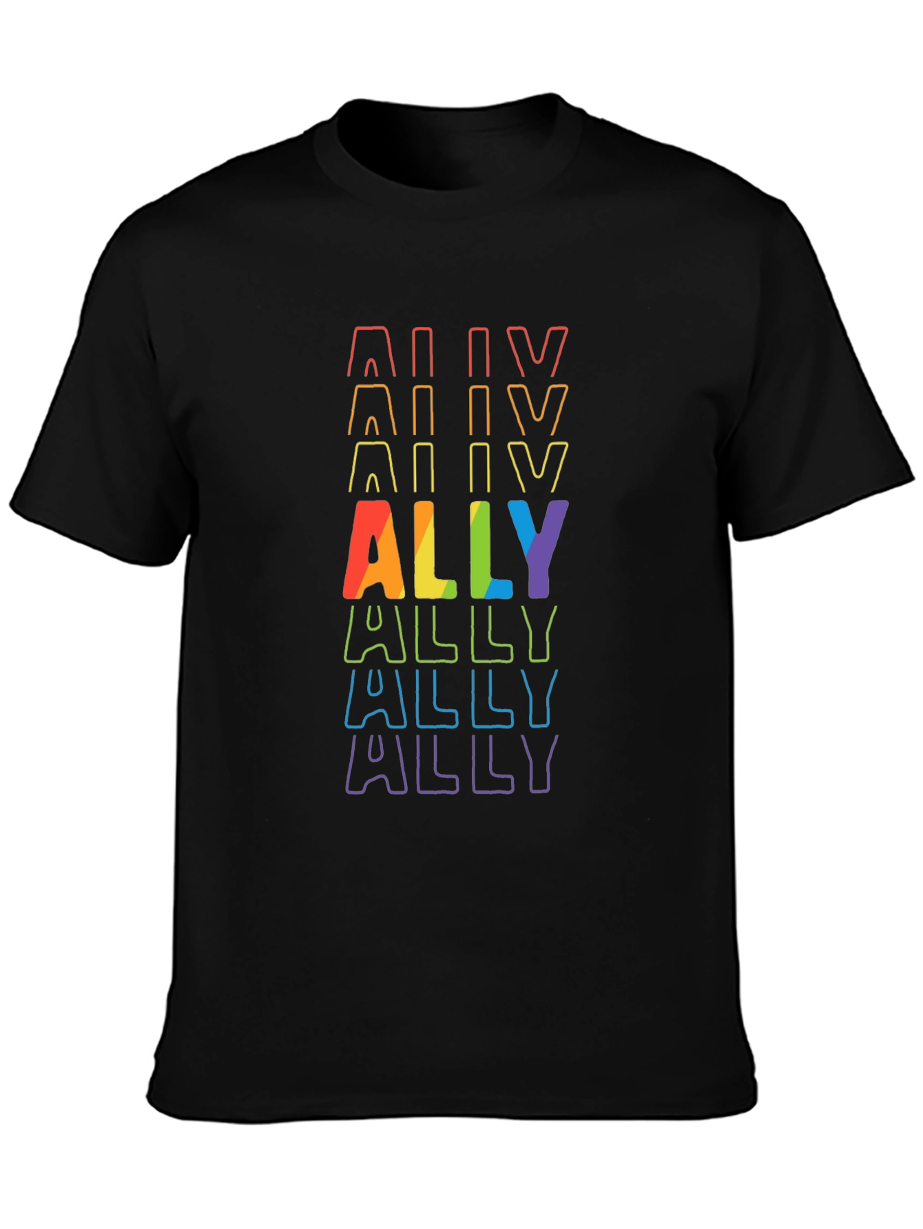ALLY Pride Rainbow T-Shirt