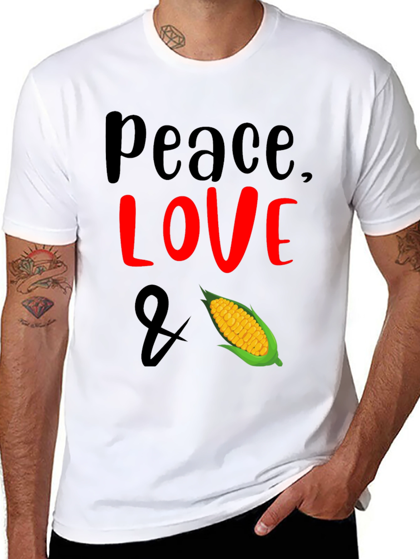 Peace Love & Corn T-Shirt