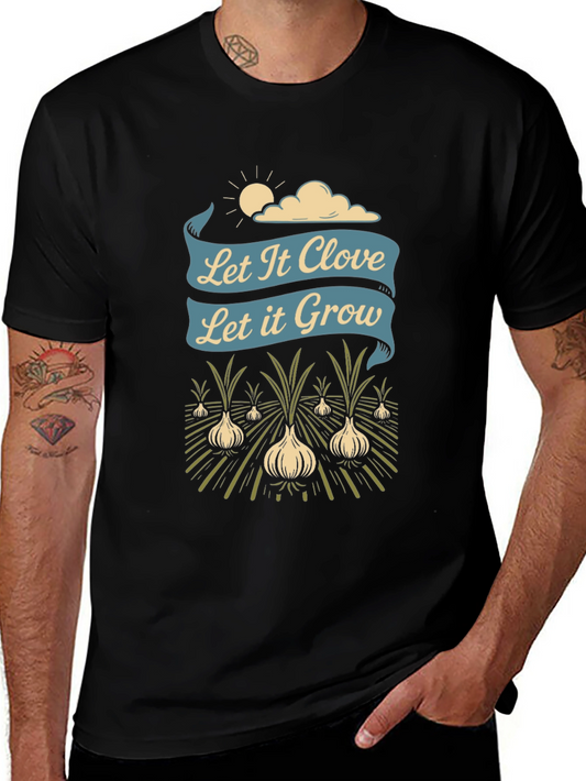 Let It Clove Let It Grow Black Graphic Tee