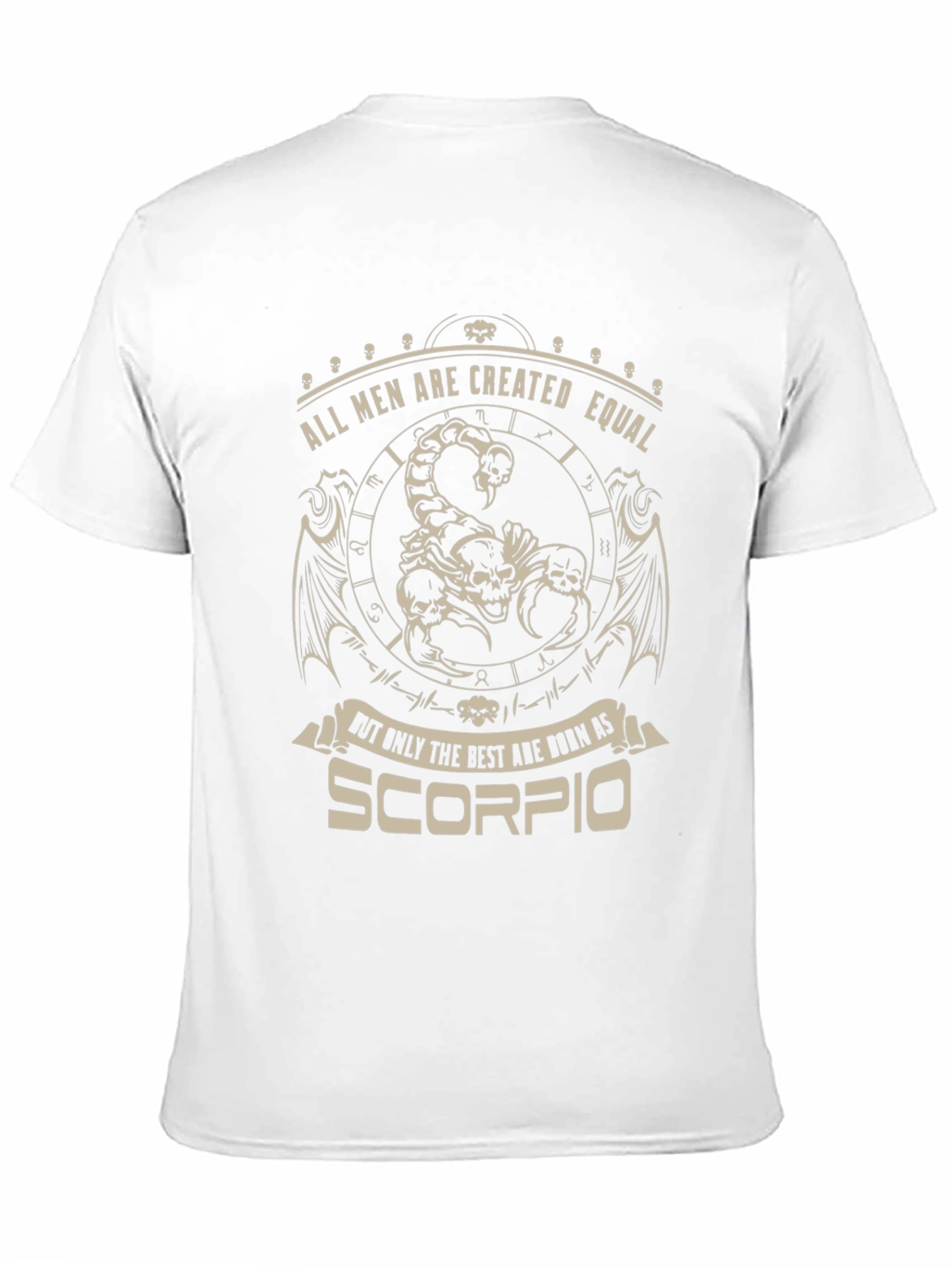 Scorpio Zodiac Graphic Print Black T-Shirt