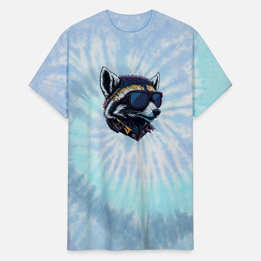Raccoon in trendy attire