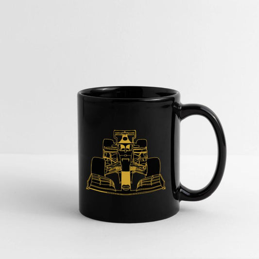 Racing car formula racing car yellow